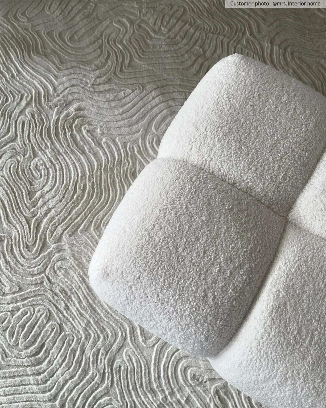 Hoogpolig vloerkleed - Amora (offwhite)