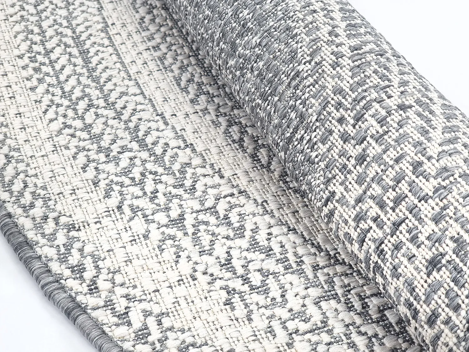 Ronde vloerkleden - Indoor/Outdoor Angus (grijs)