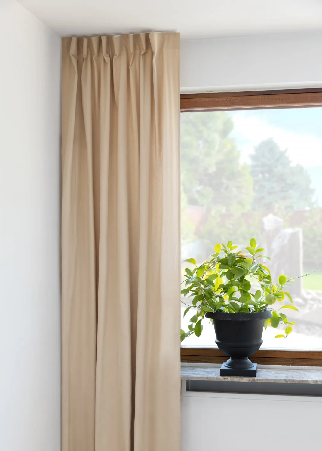 Katoenen gordijn Anja (beige)