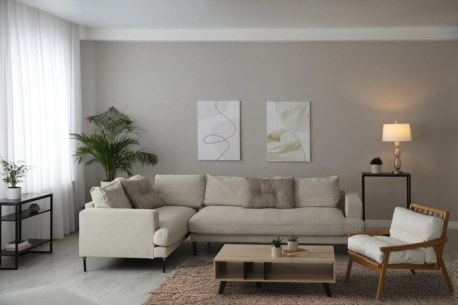 Hoogpolig vloerkleed - Antuco (bruin)