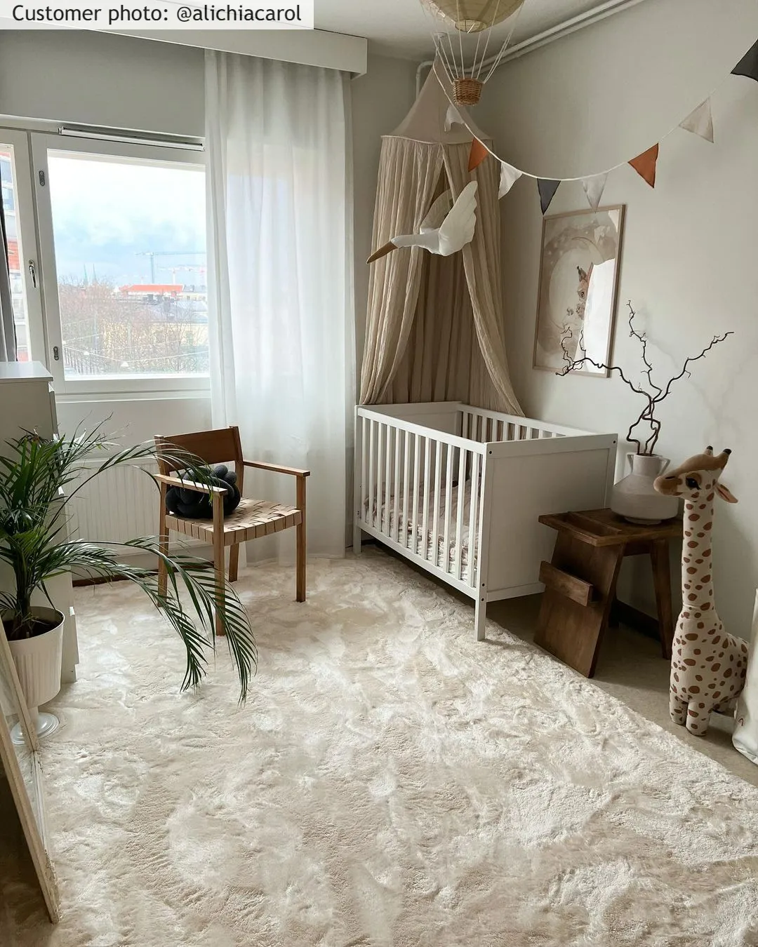 Hoogpolig vloerkleed - Aranga Super Soft Fur (beige)