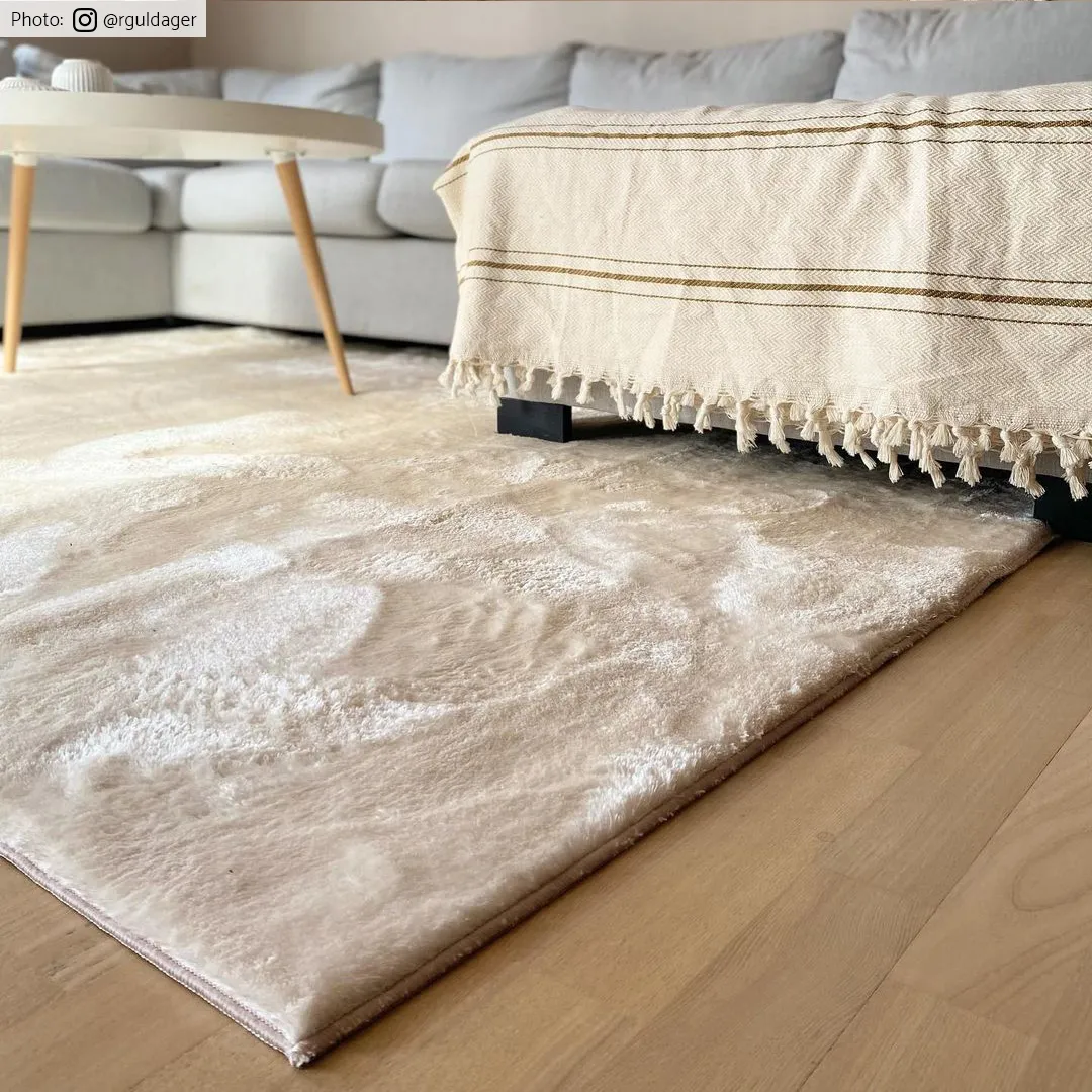 Hoogpolig vloerkleed - Aranga Super Soft Fur (beige)