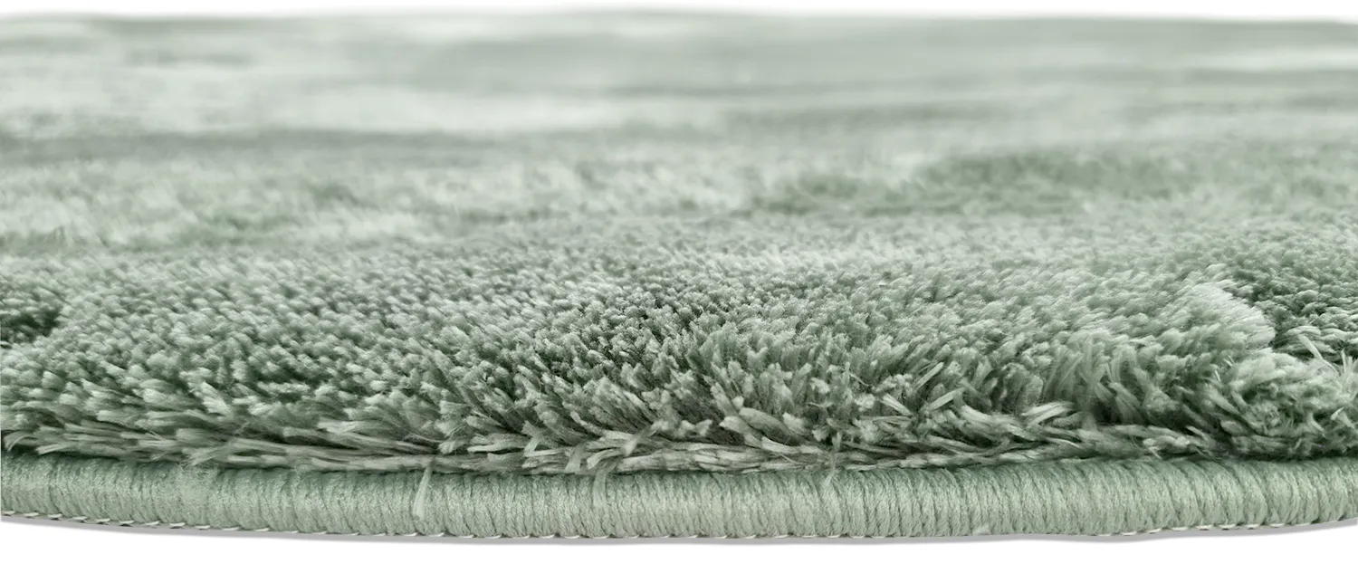 Ronde vloerkleden - Aranga Super Soft Fur (groen)