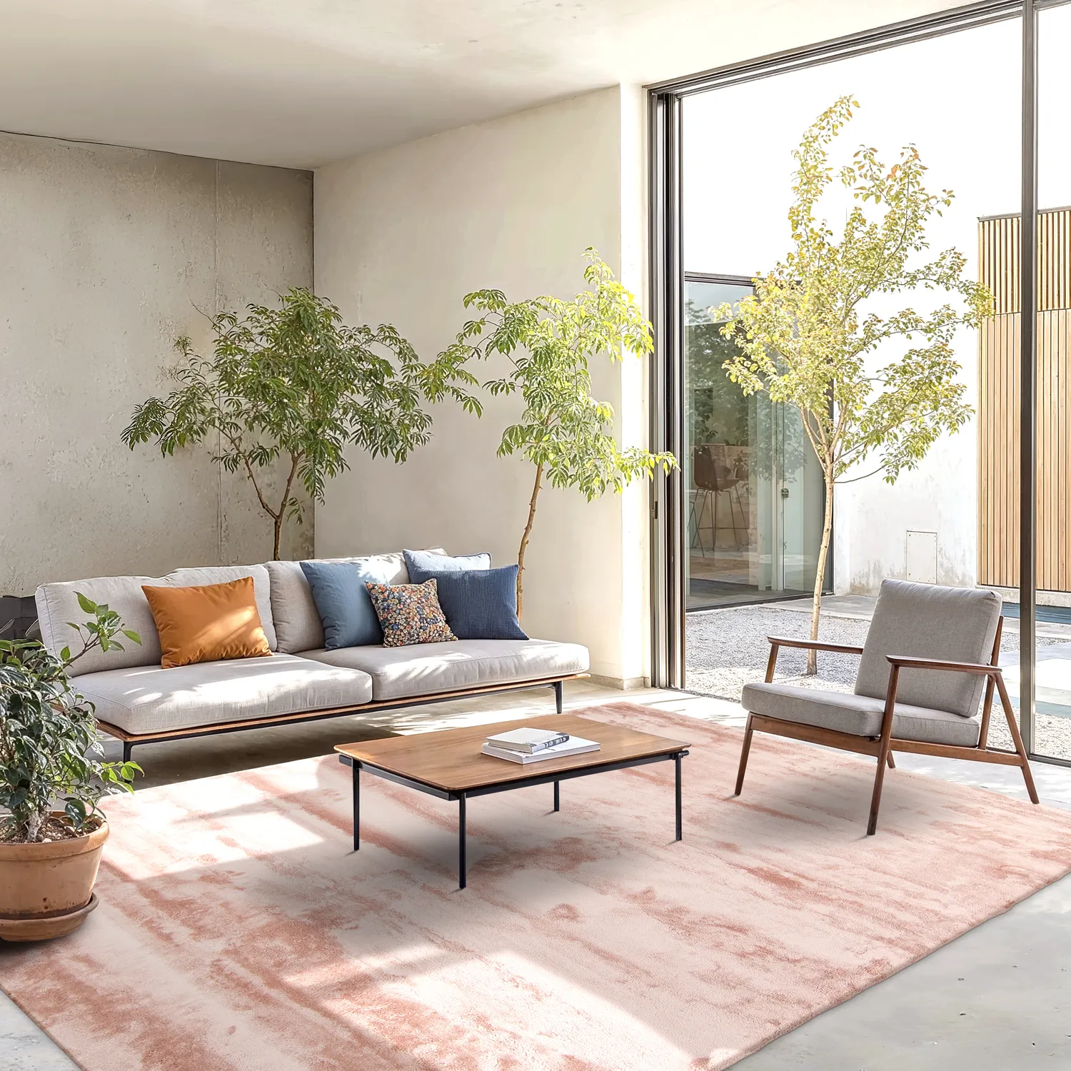 Hoogpolig vloerkleed - Aranga Super Soft Fur (roze)