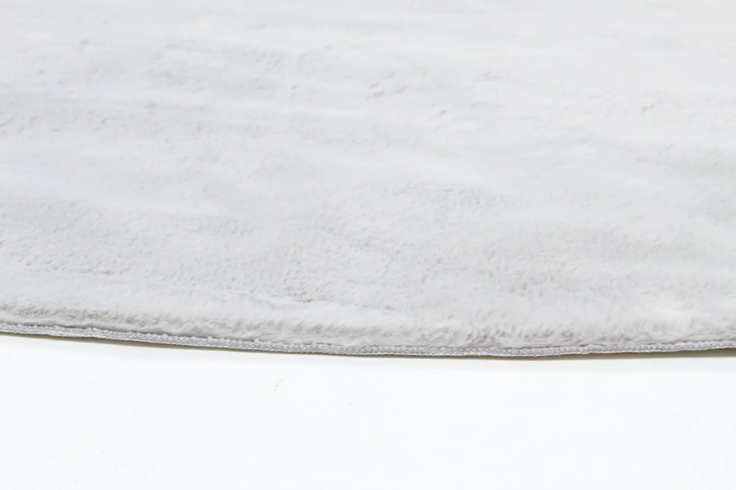 Ronde vloerkleden - Aranga Super Soft Fur (grijs)