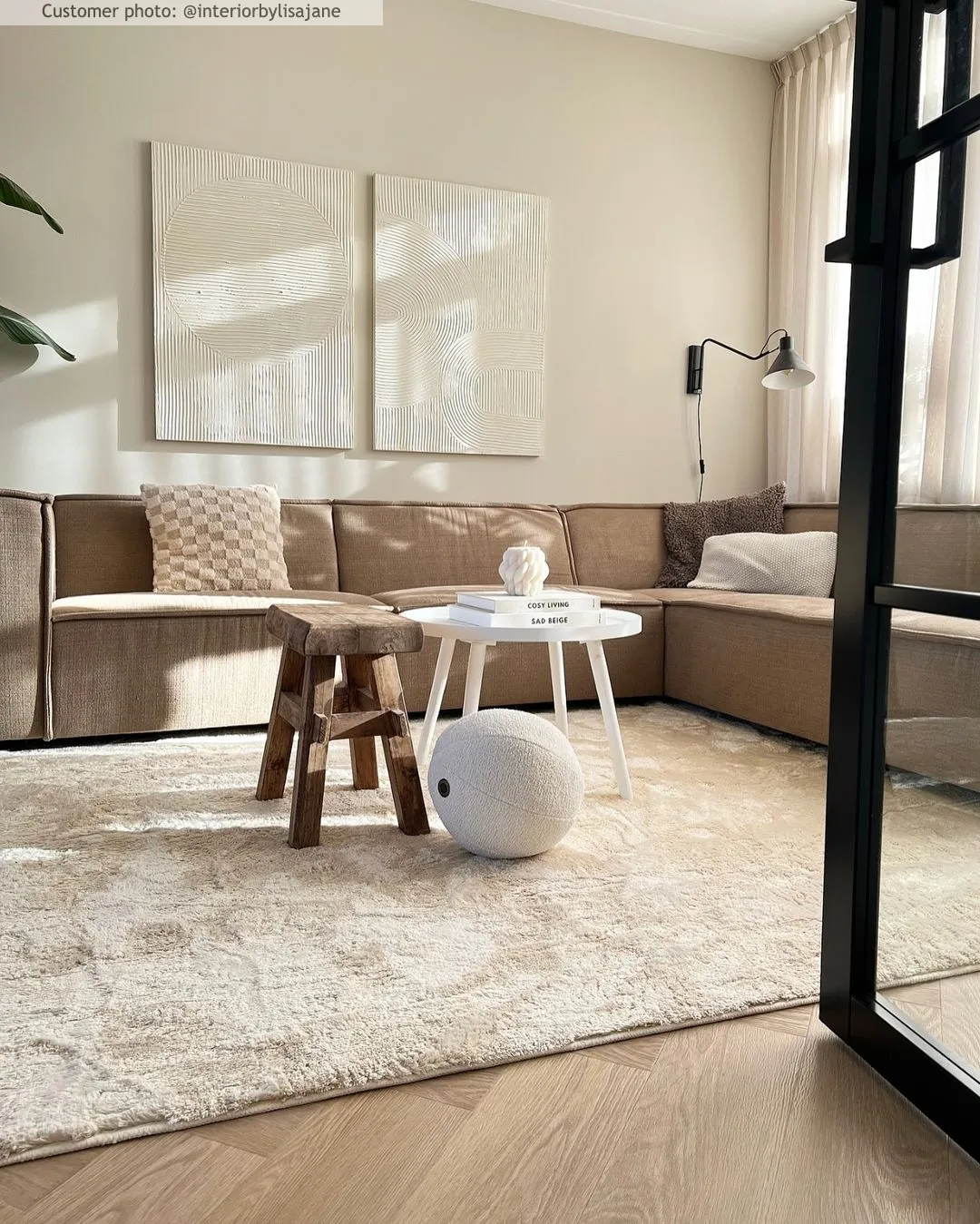 Hoogpolig vloerkleed - Aranga Super Soft Fur (beige)