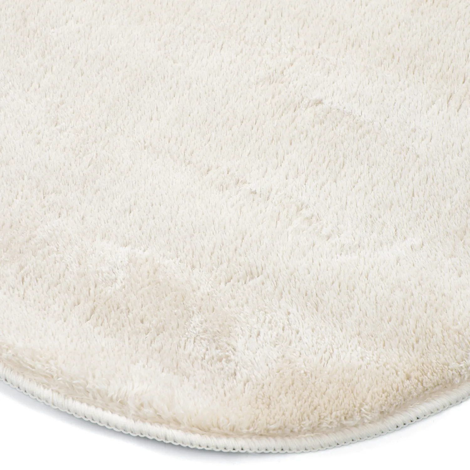 Asymmetrisch Golvend Shaggy Vloerkleed - Aranga Super Soft Fur (beige)