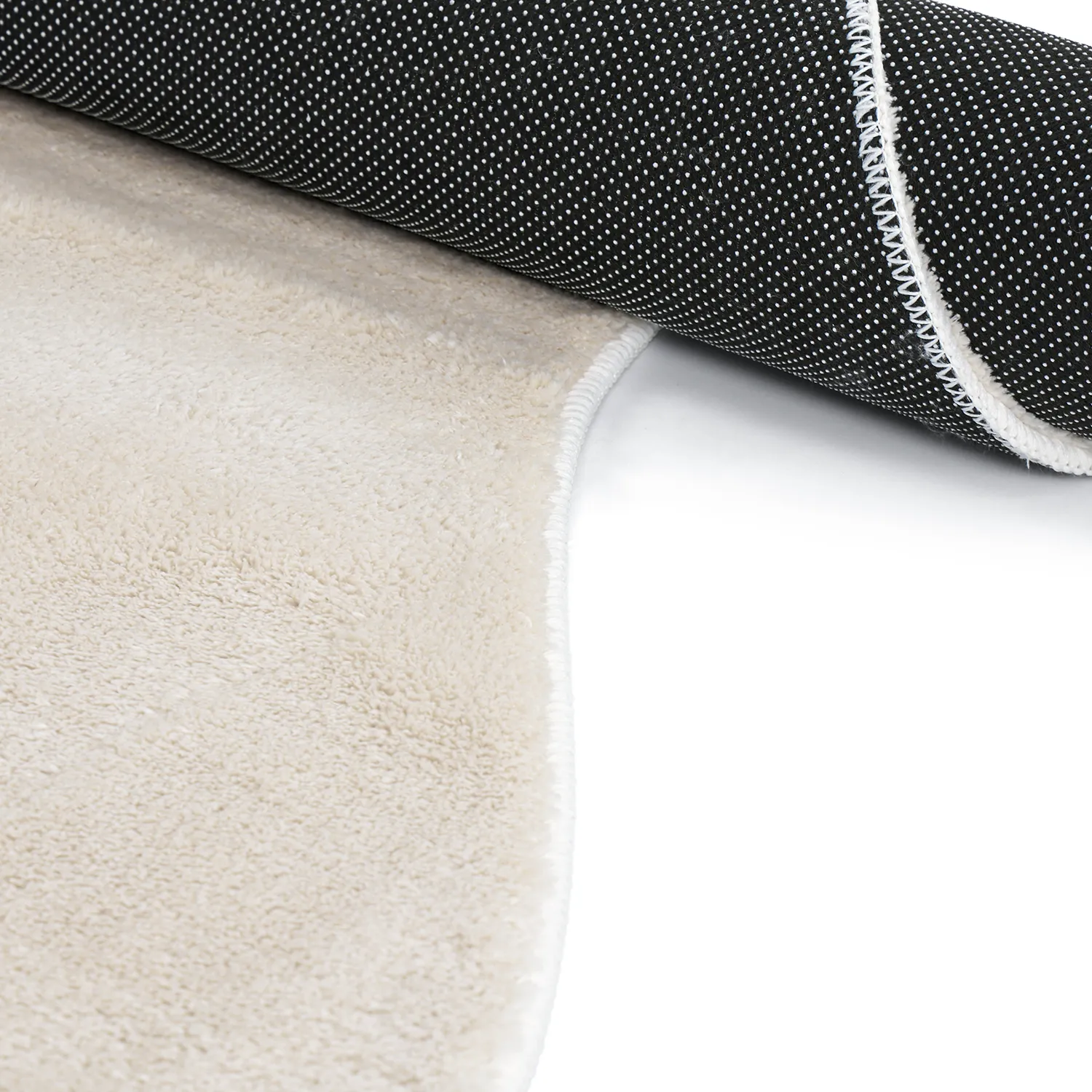 Asymmetrisch Golvend Shaggy Vloerkleed - Aranga Super Soft Fur (beige)