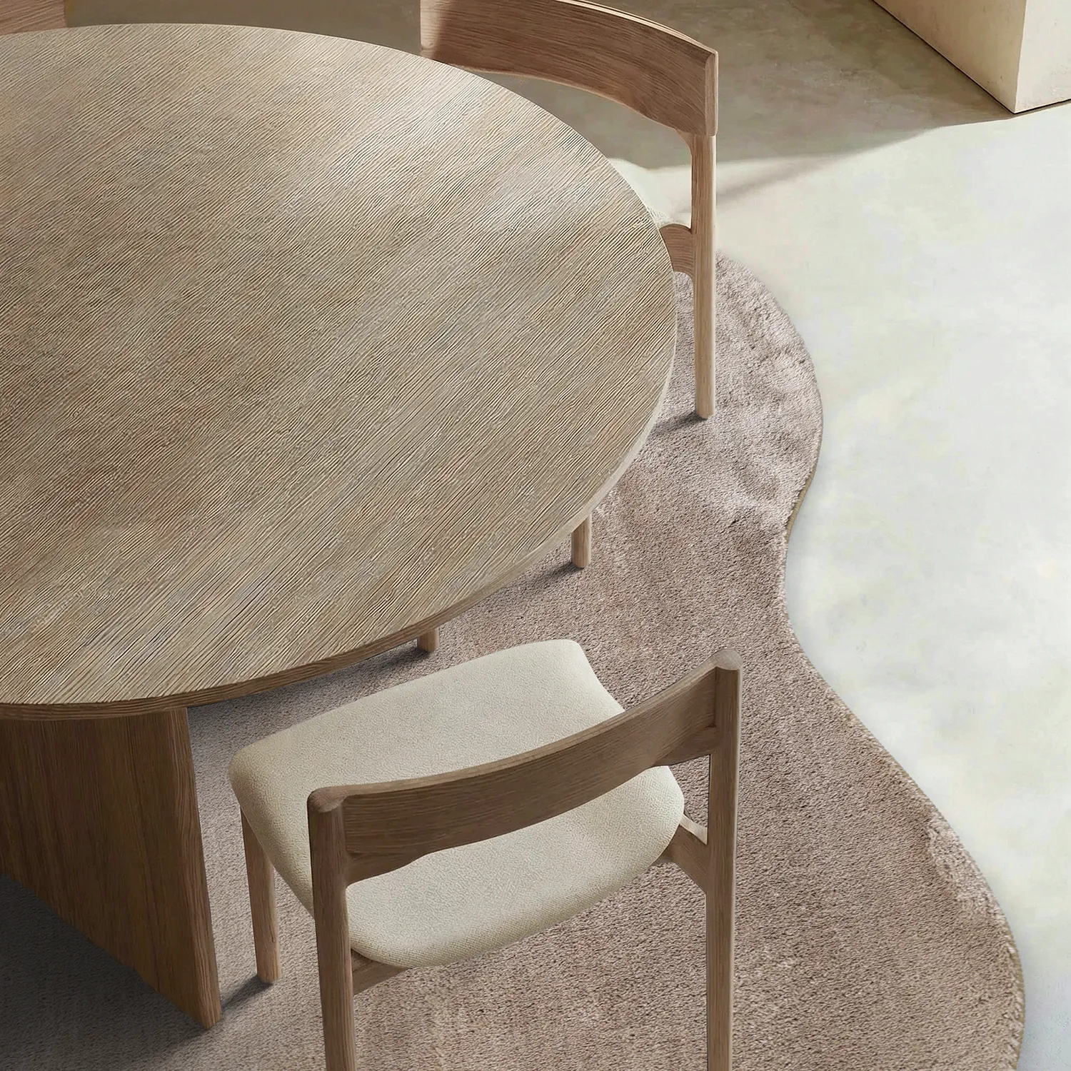 Asymmetrisch Golvend Shaggy Vloerkleed - Aranga Super Soft Fur (bruin)