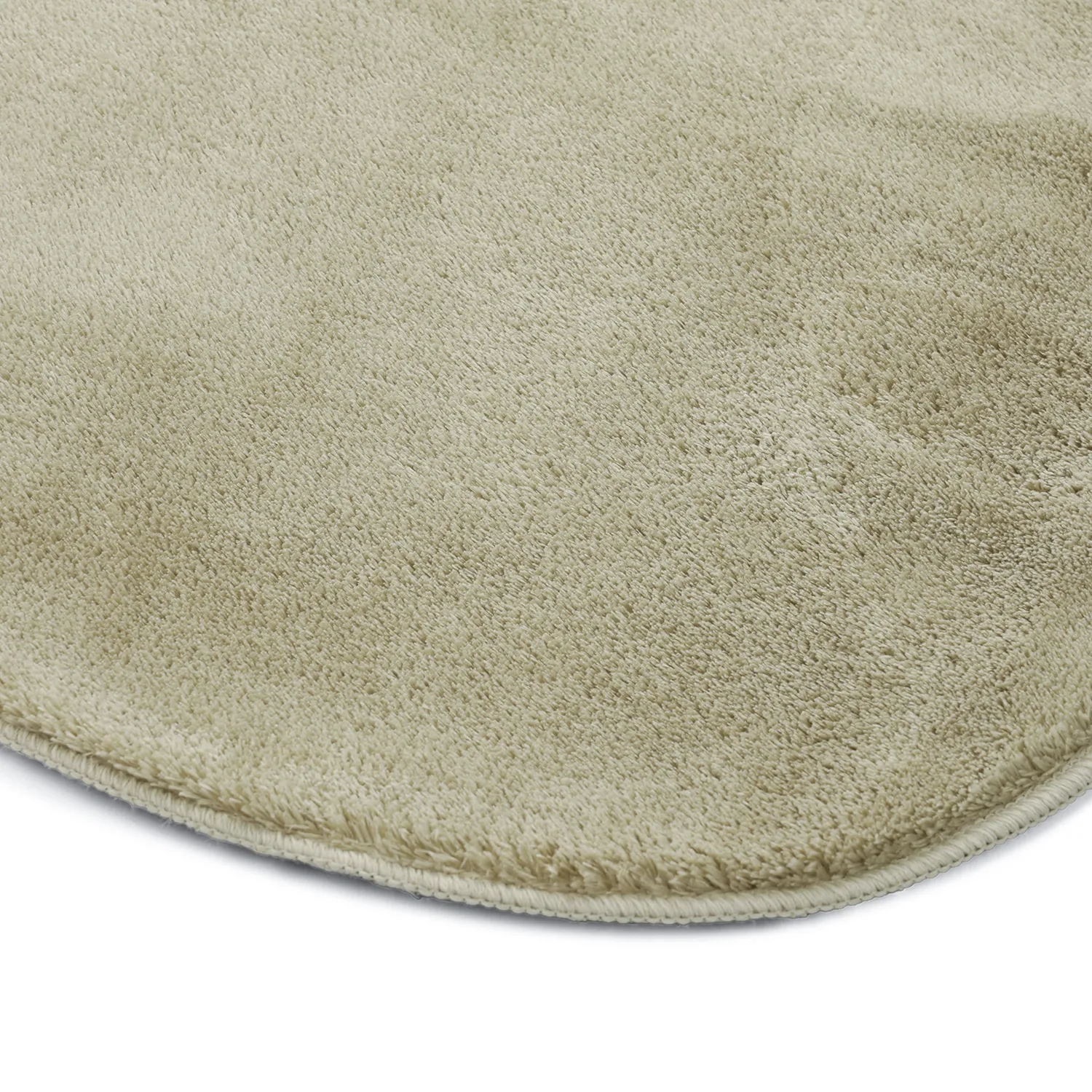 Asymmetrisch Golvend Shaggy Vloerkleed - Aranga Super Soft Fur (lichtgroen)