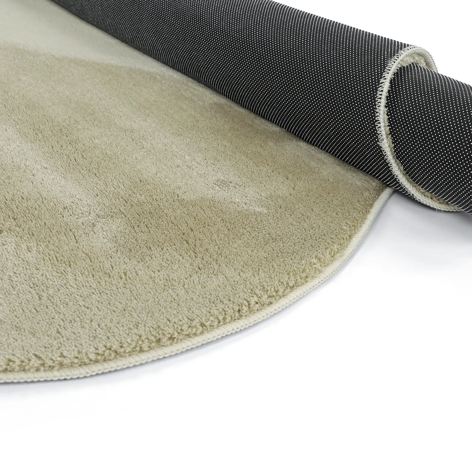 Asymmetrisch Golvend Shaggy Vloerkleed - Aranga Super Soft Fur (lichtgroen)