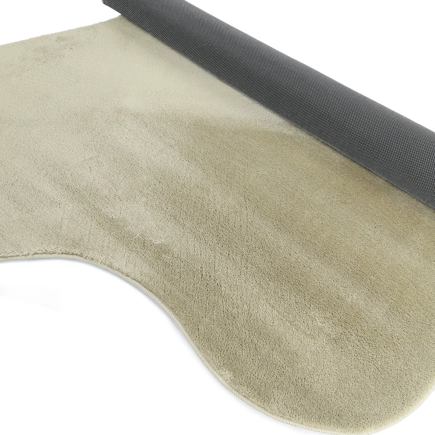 Asymmetrisch Golvend Shaggy Vloerkleed - Aranga Super Soft Fur (lichtgroen)