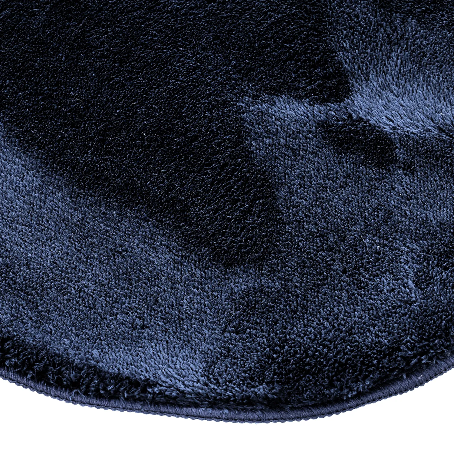 Asymmetrisch Golvend Shaggy Vloerkleed - Aranga Super Soft Fur (donkerblauw)