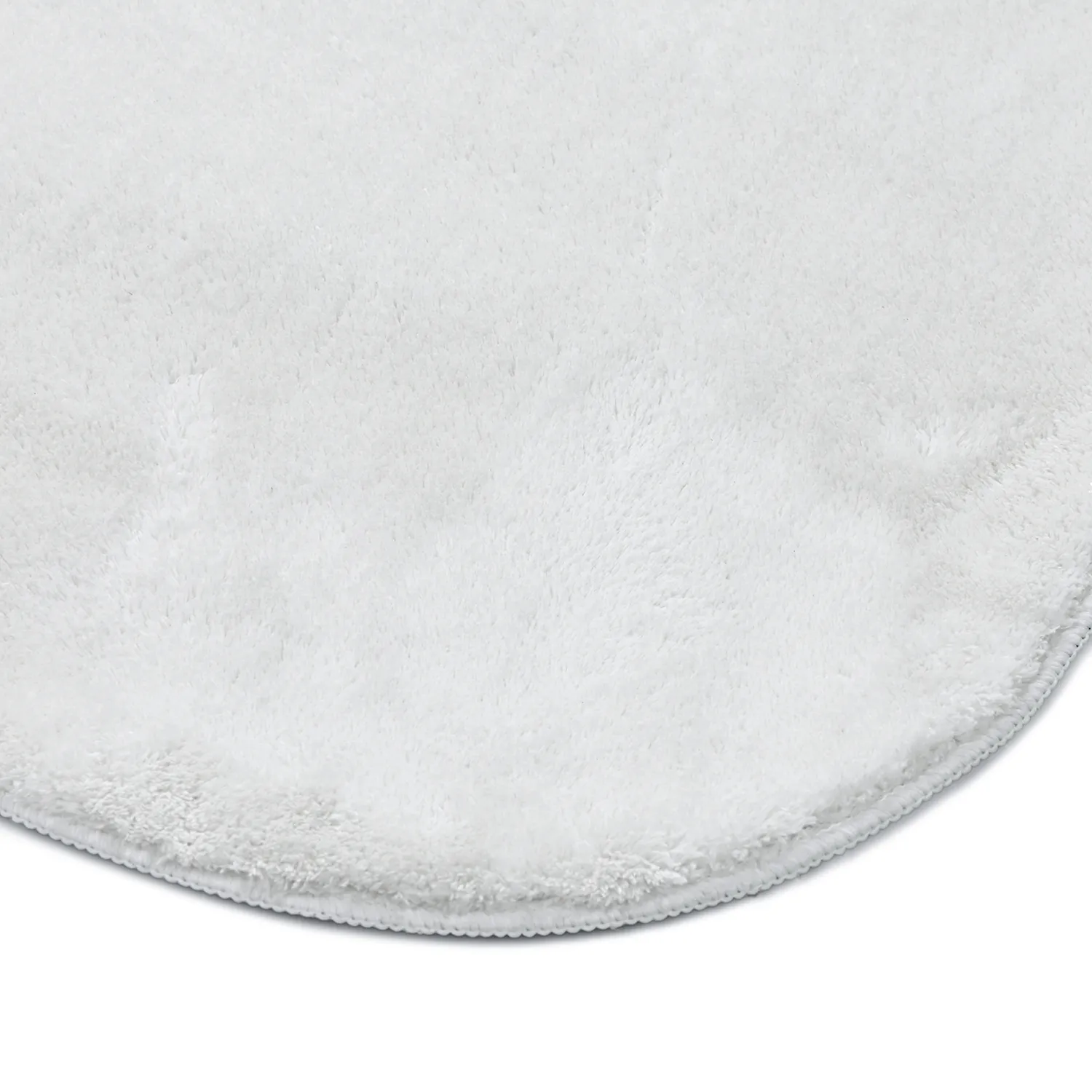 Asymmetrisch Golvend Shaggy Vloerkleed - Aranga Super Soft Fur (wit)