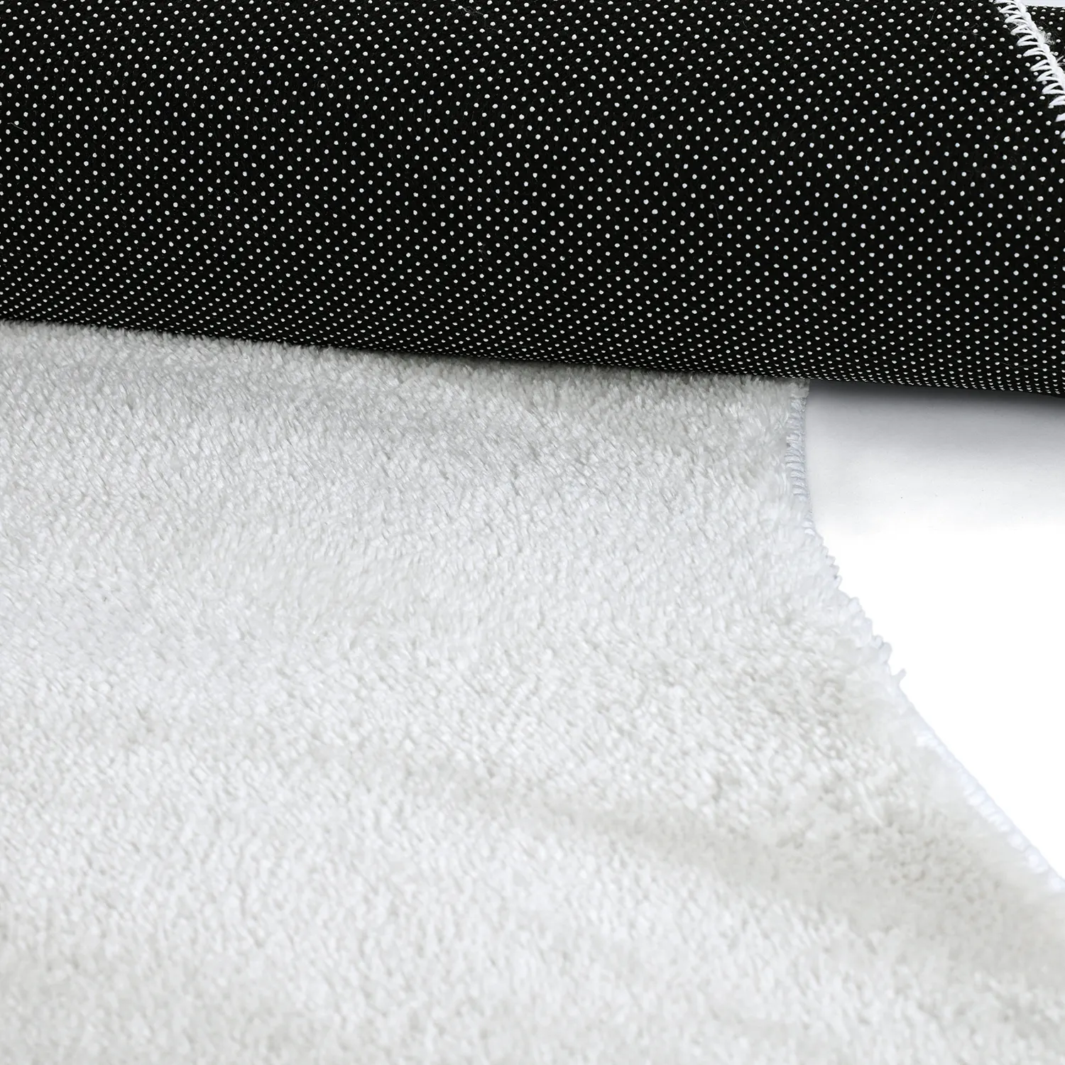 Asymmetrisch Golvend Shaggy Vloerkleed - Aranga Super Soft Fur (wit)