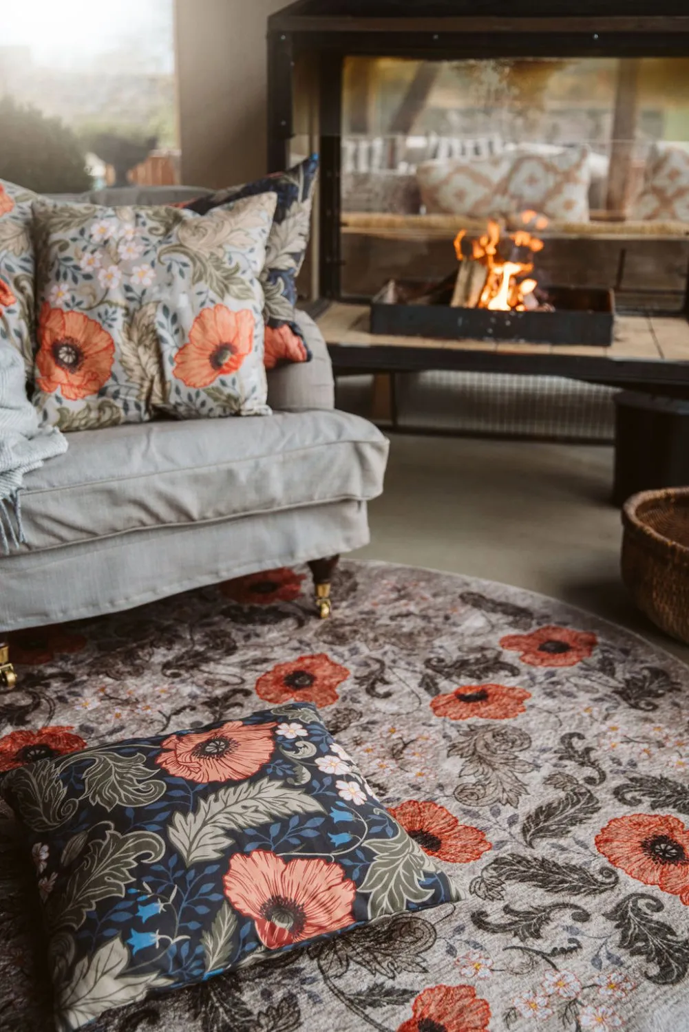 Rond vloerkleed - Poppy (beige)