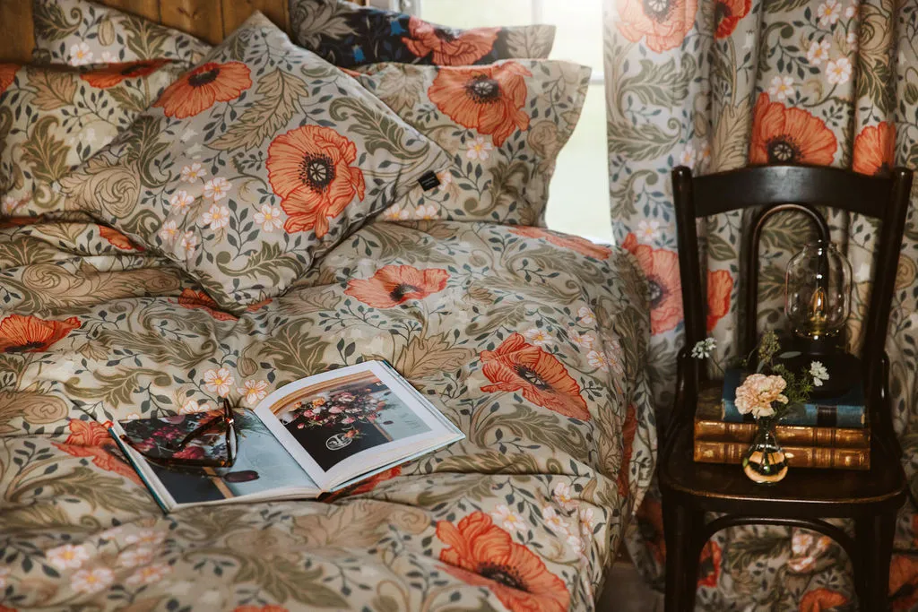 Dekbedovertrek set - Poppy (beige)