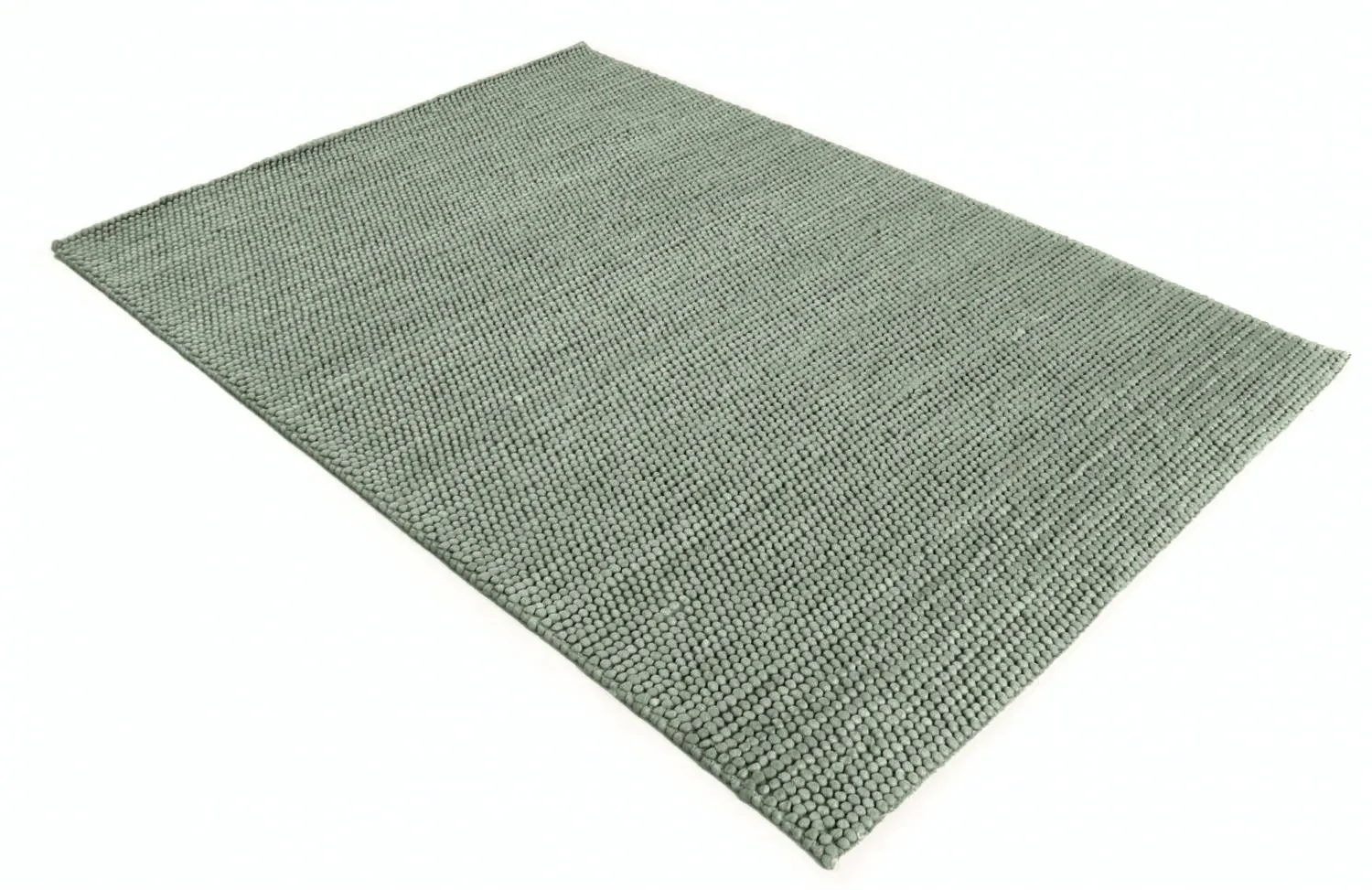 Wollen-vloerkleed - Avafors Wool Bubble (grijs/groen)