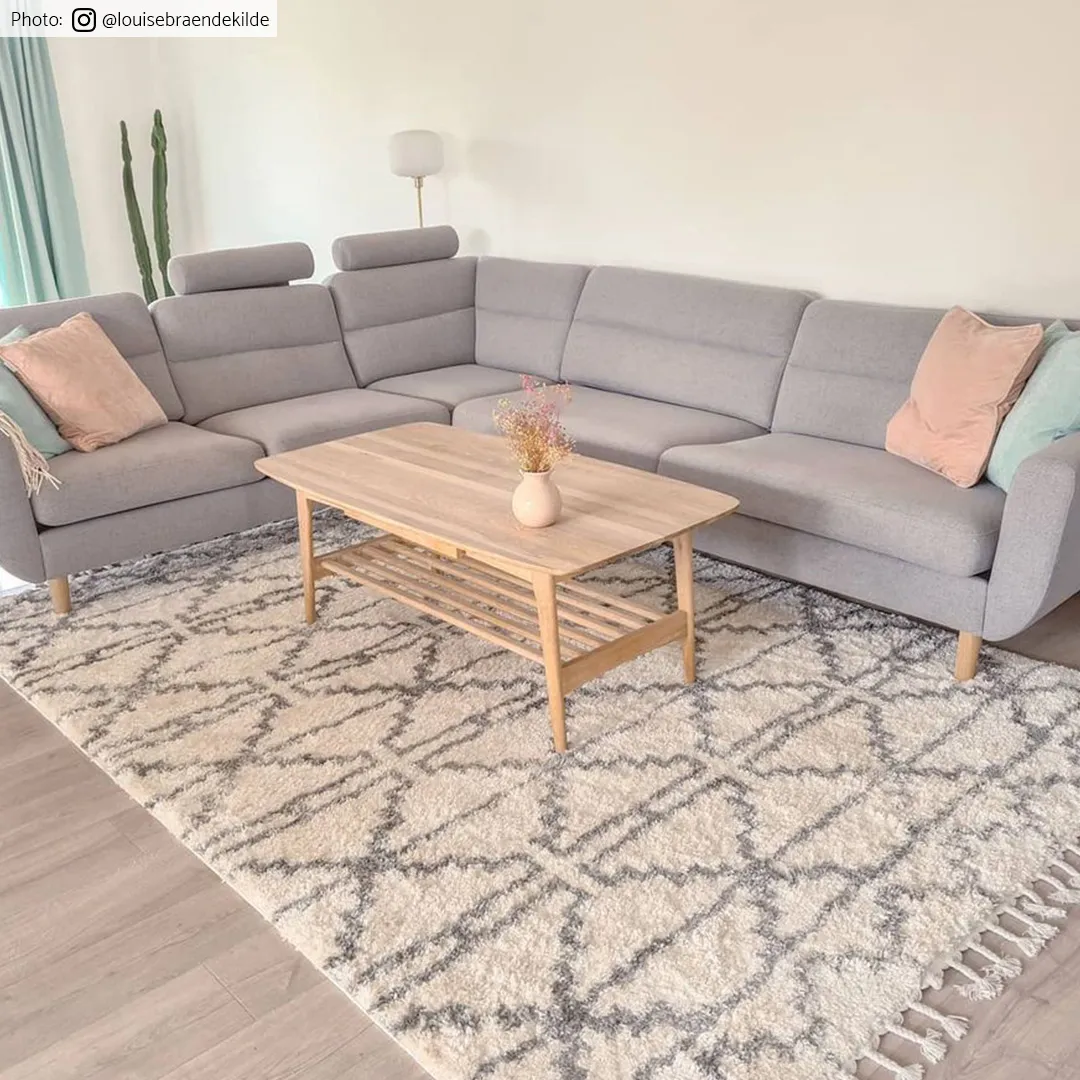 Hoogpolig vloerkleed - Azuay (beige)