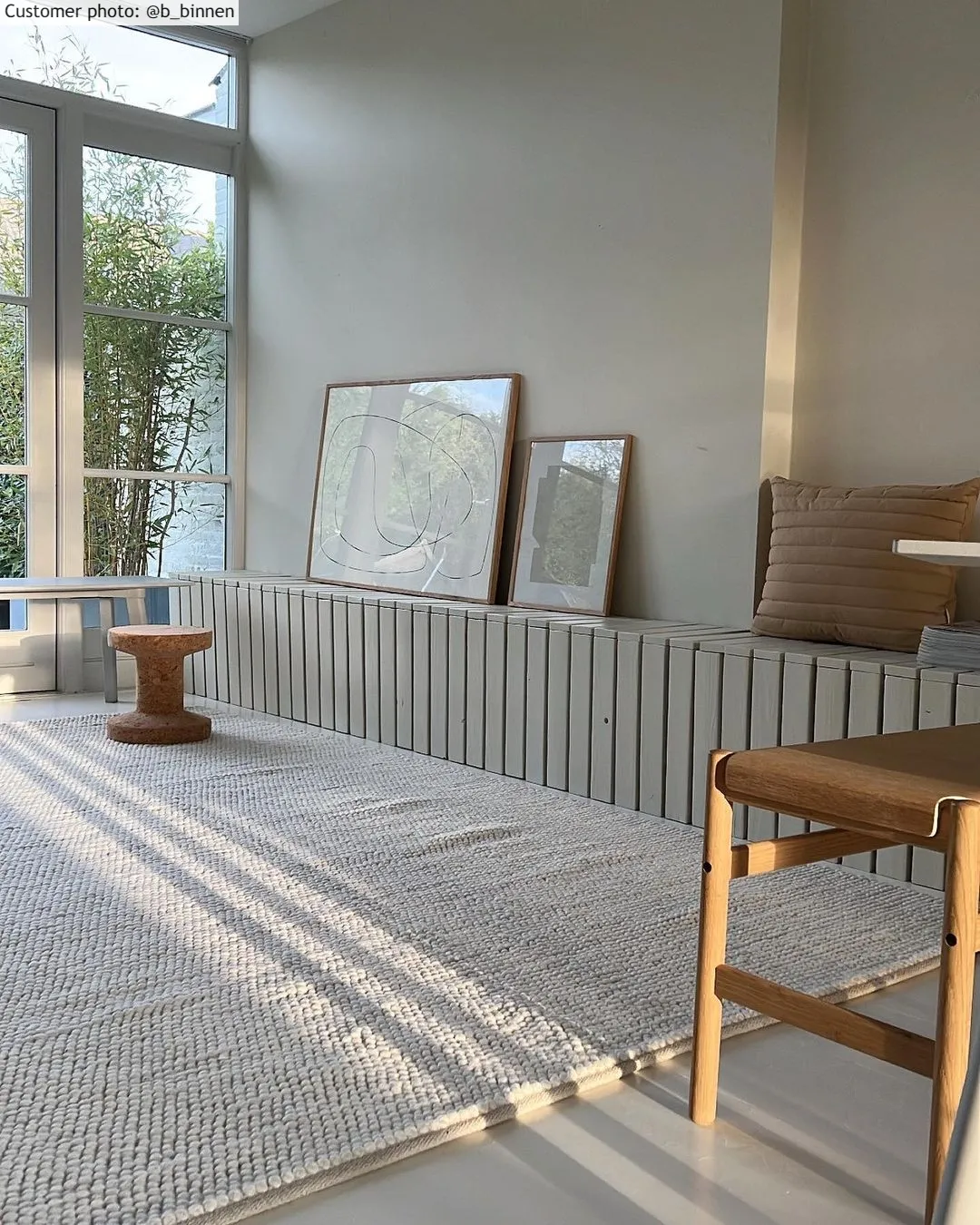 Wollen-vloerkleed - Avafors Wool Bubble (beige)