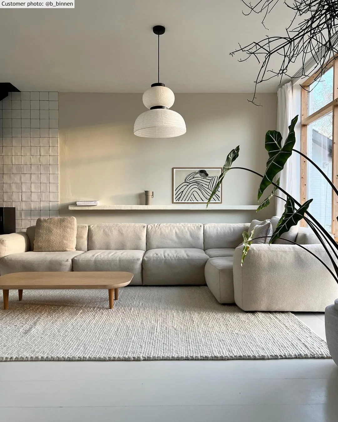 Wollen-vloerkleed - Avafors Wool Bubble (beige)