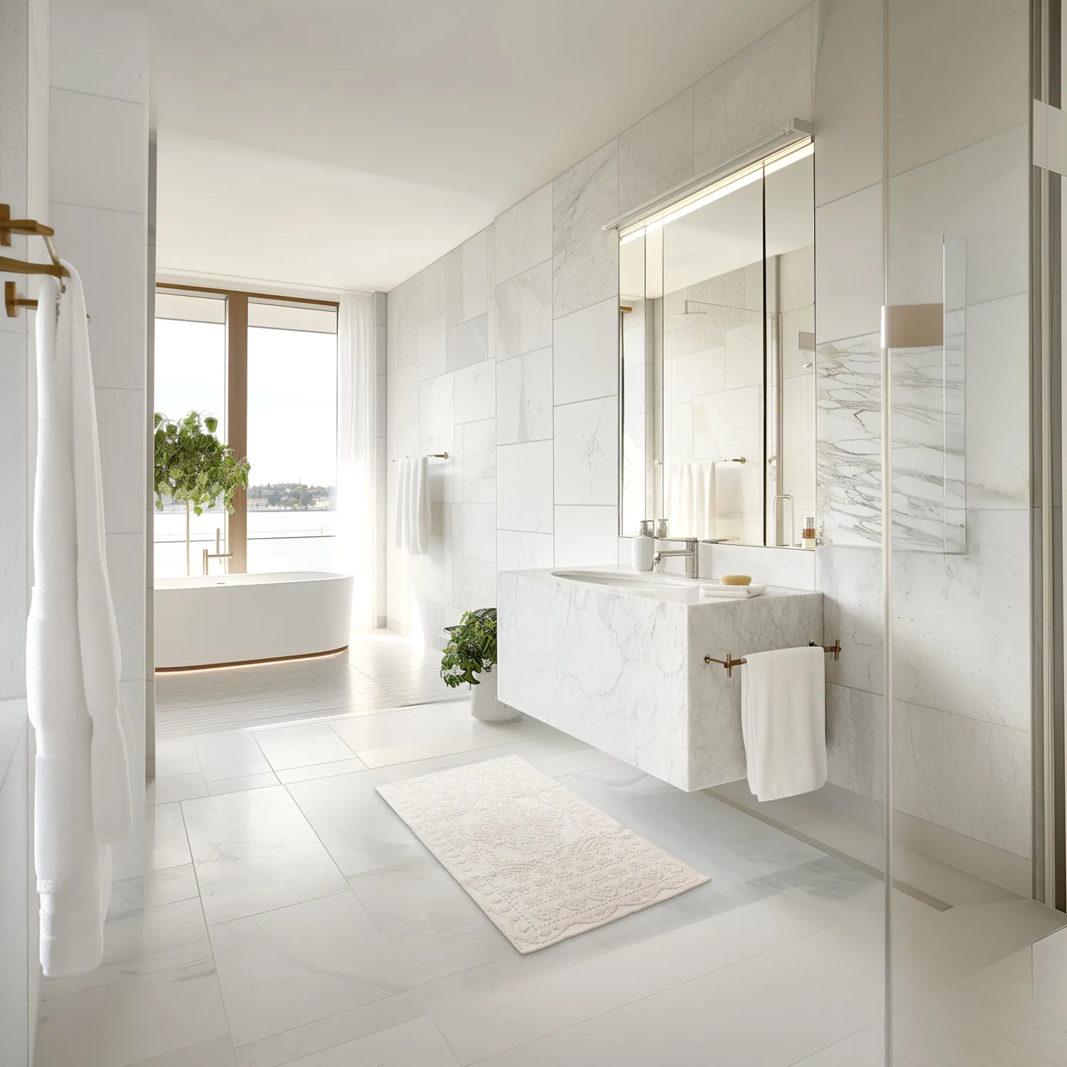 Badmat - Bella (gebroken wit)