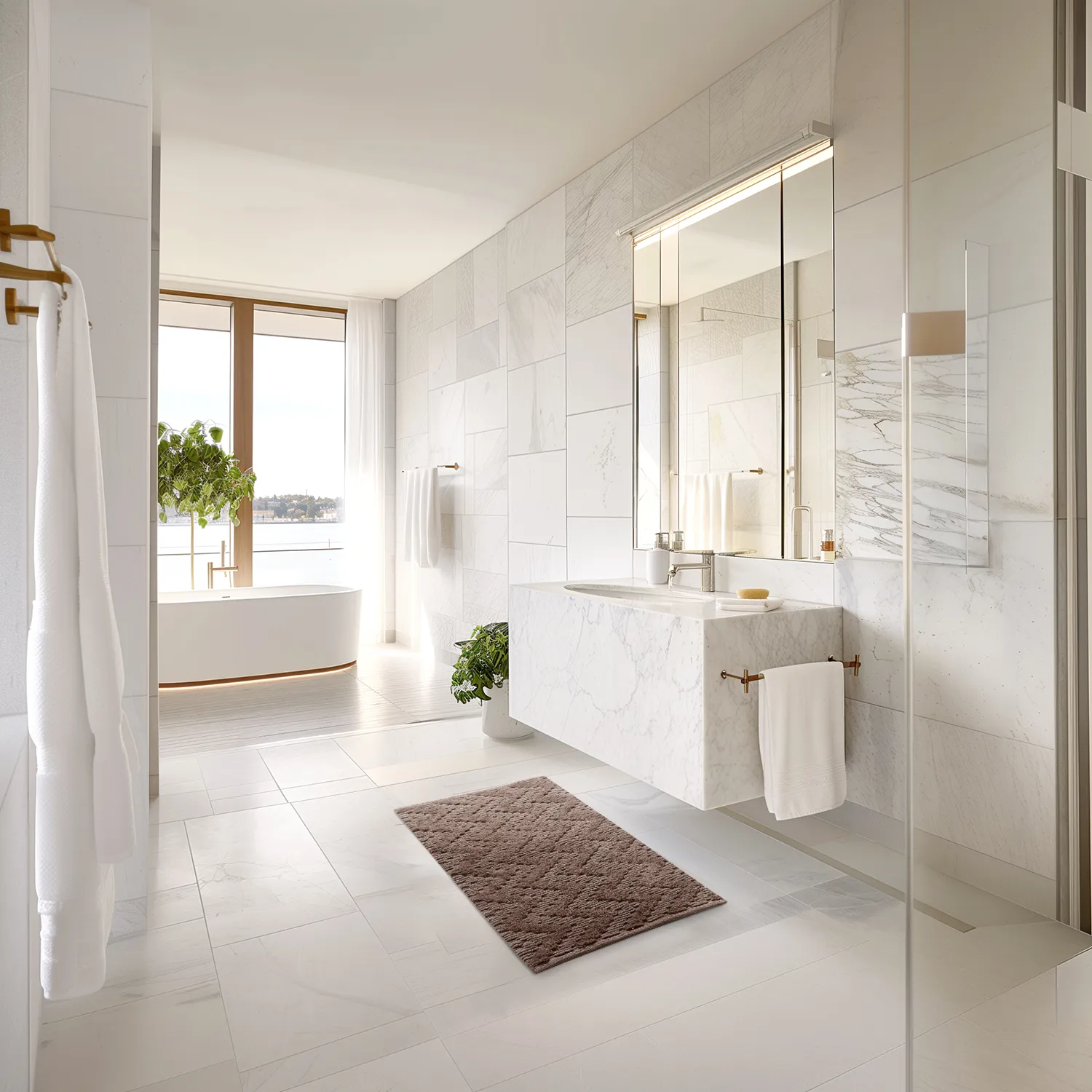 Badmat - Bellona (bruin)