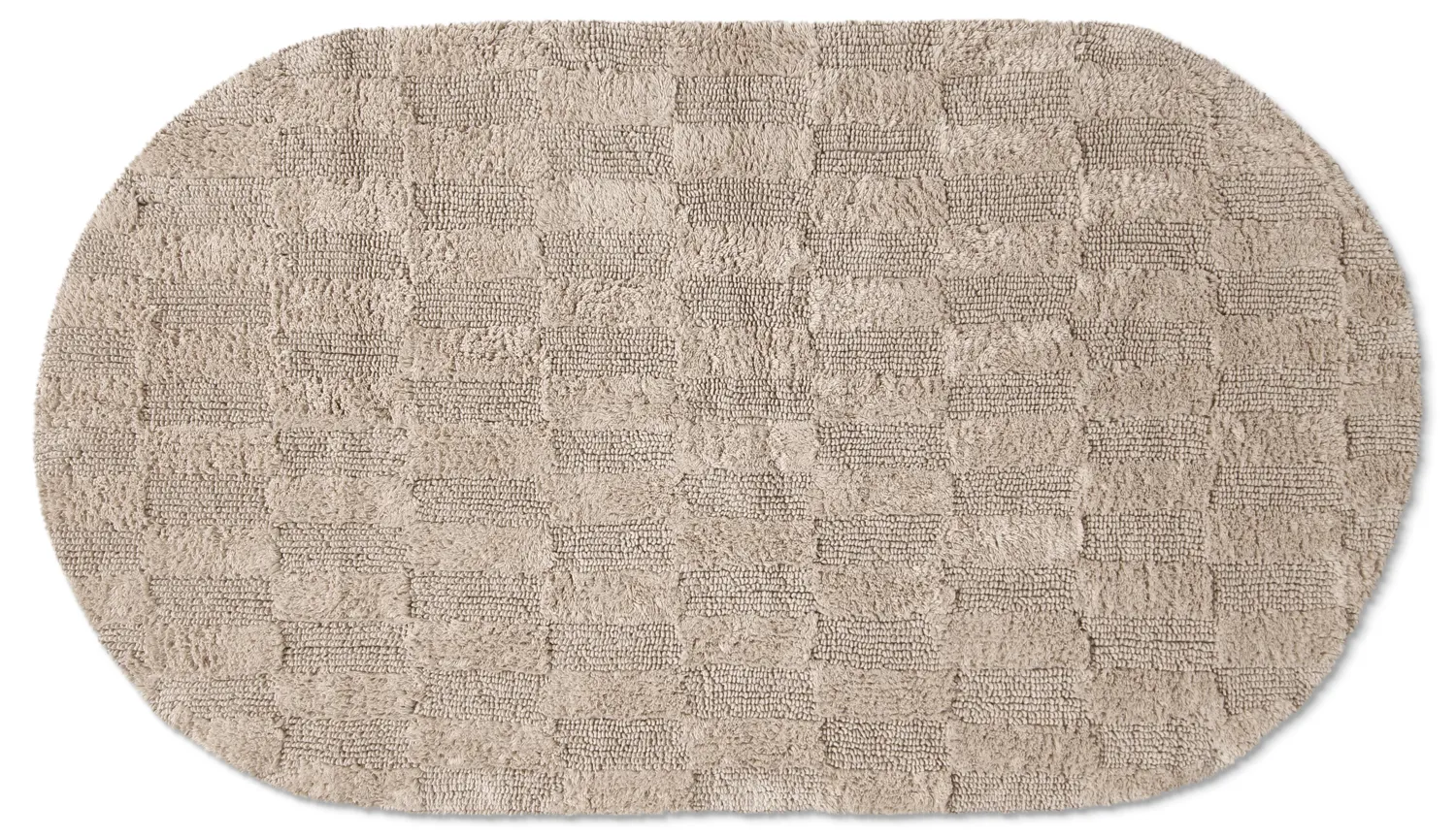 Ovale badmat - Bevin (beige)