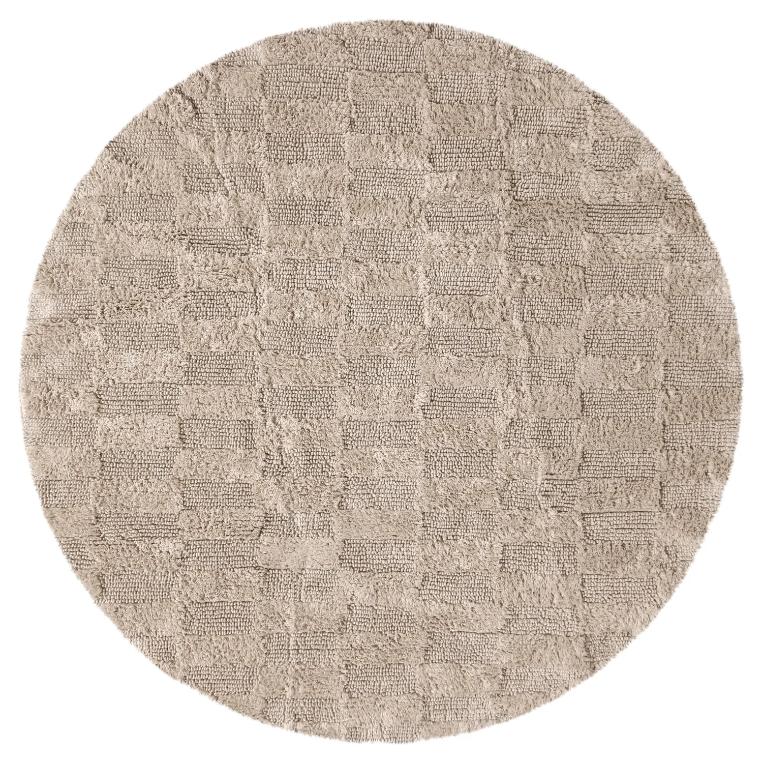 Ronde Badmat - Bevin (beige)
