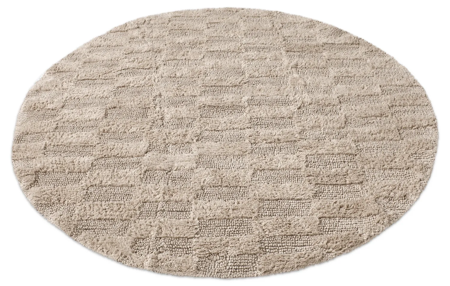 Ronde Badmat - Bevin (beige)