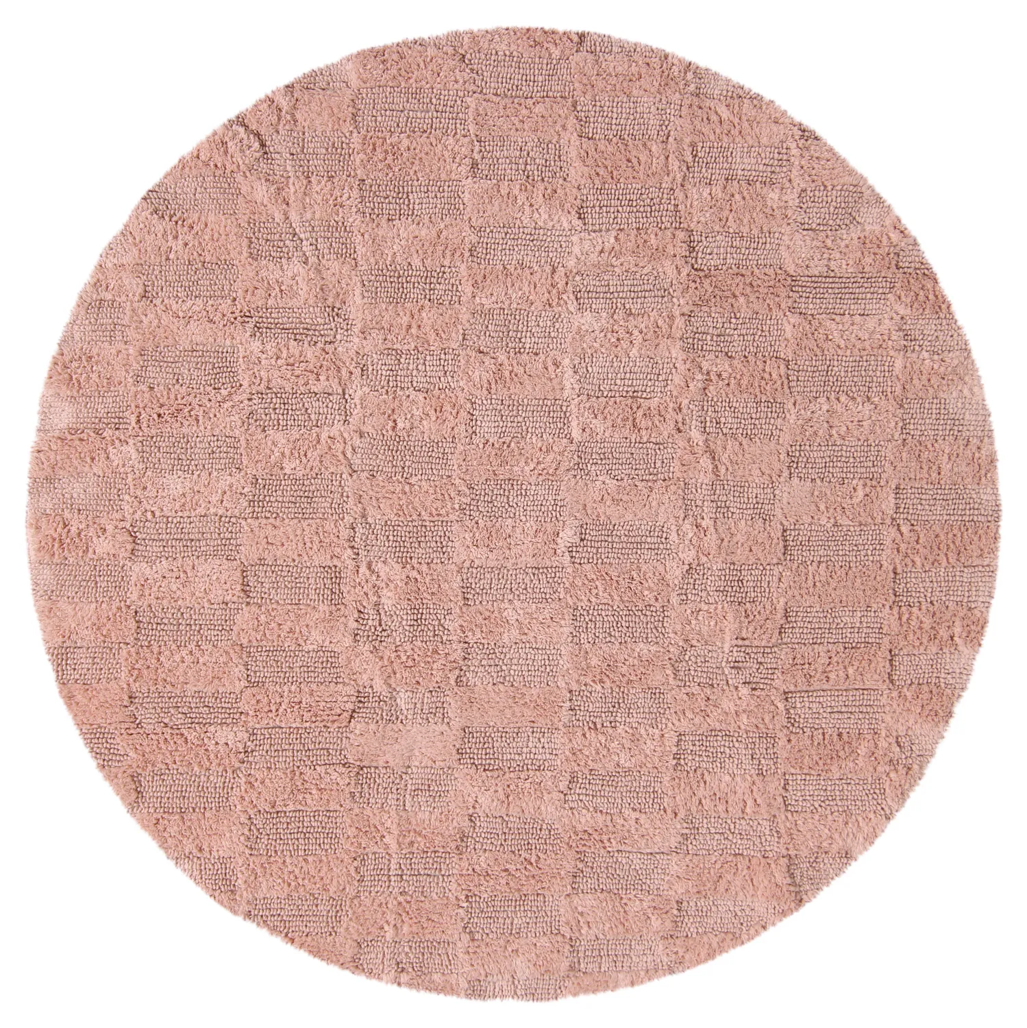 Ronde Badmat - Bevin (roze)
