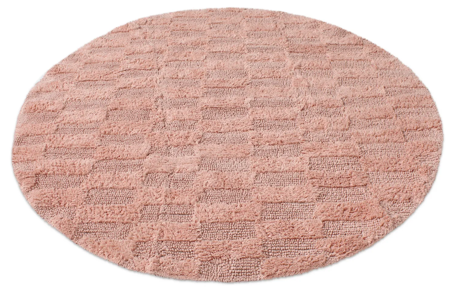 Ronde Badmat - Bevin (roze)