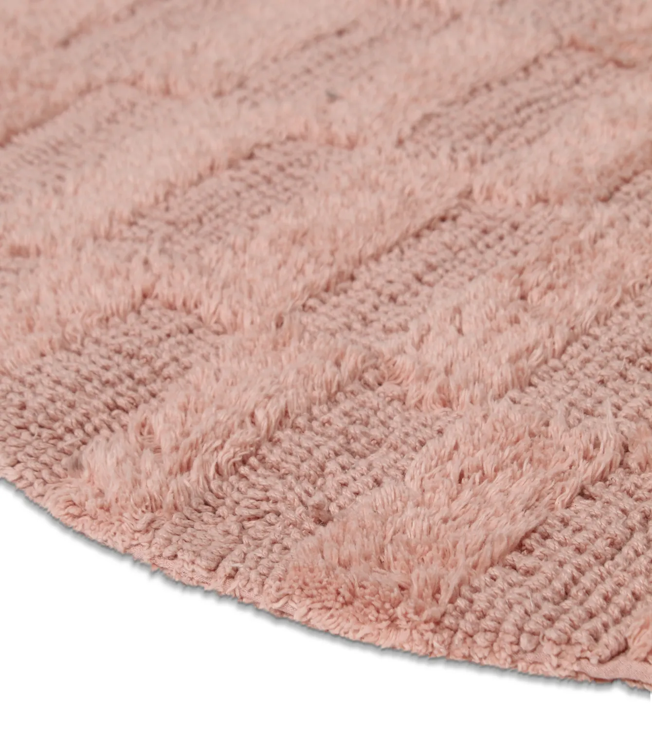 Ronde Badmat - Bevin (roze)