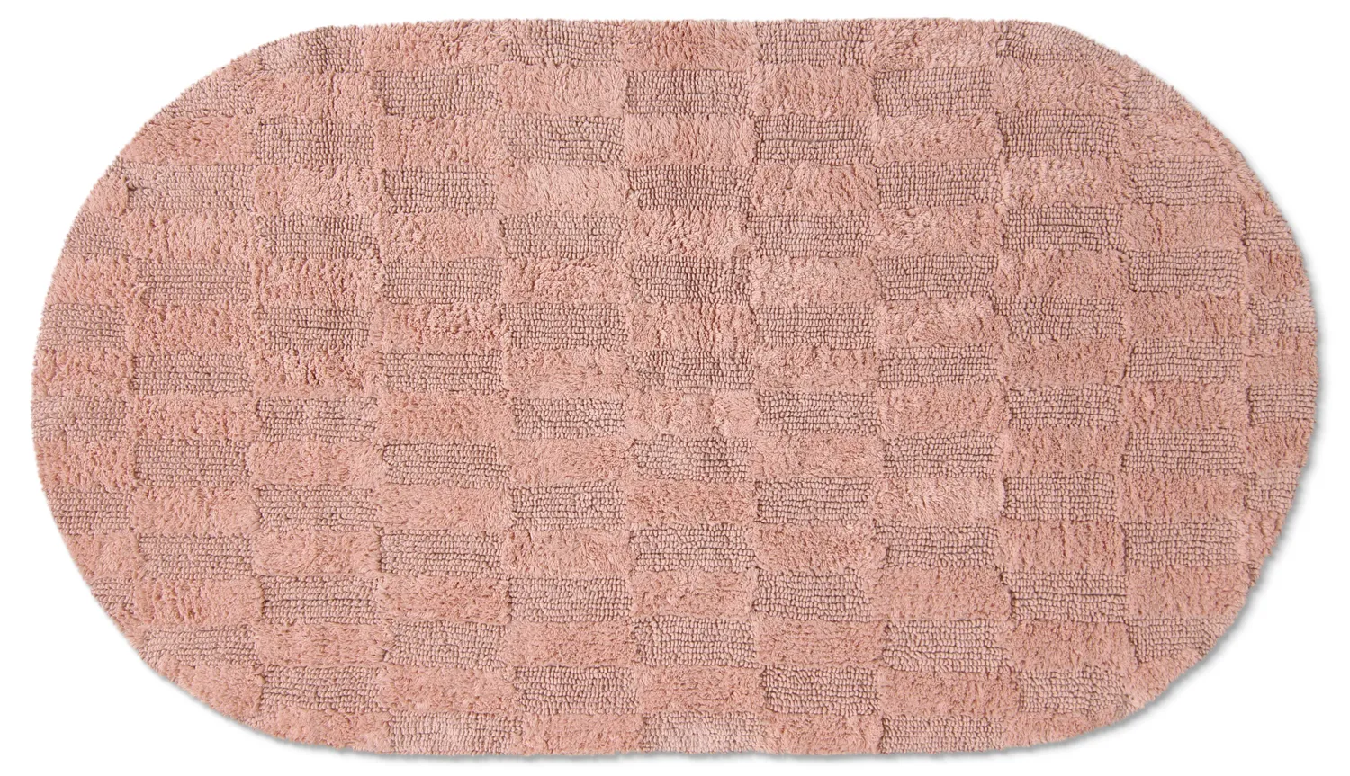 Ovale badmat - Bevin (roze)