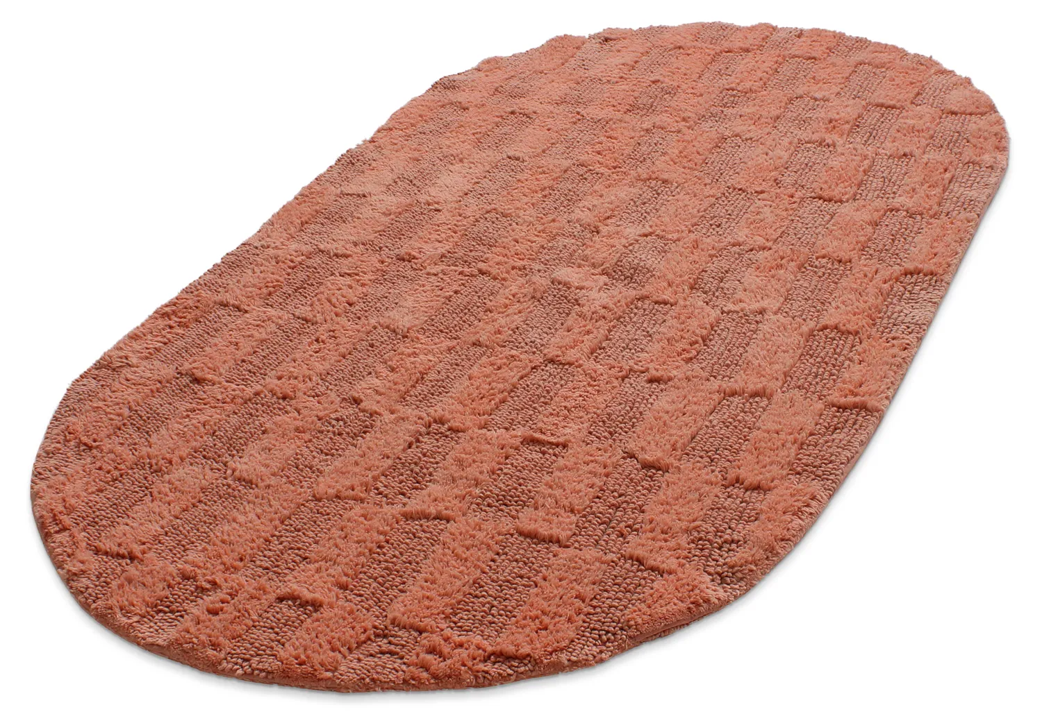 Ovale badmat - Bevin (terracotta)