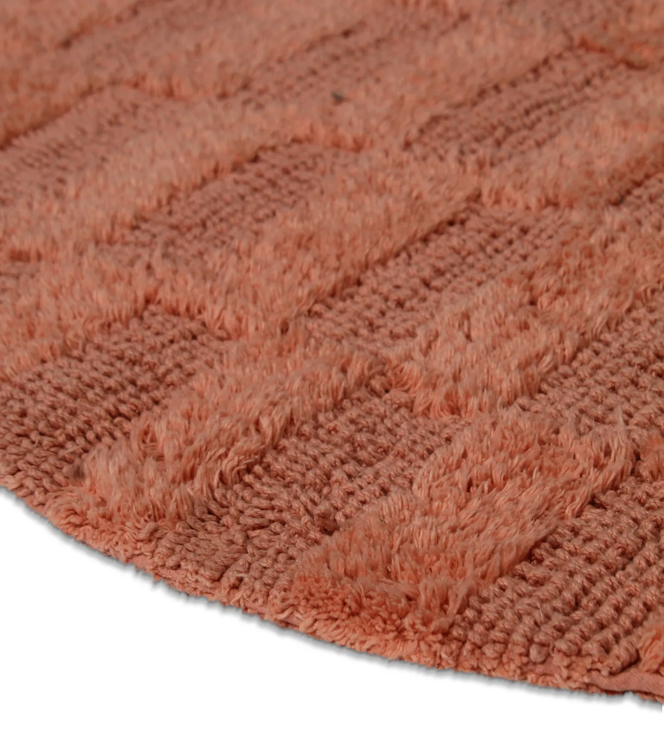 Ronde Badmat - Bevin (terracotta)