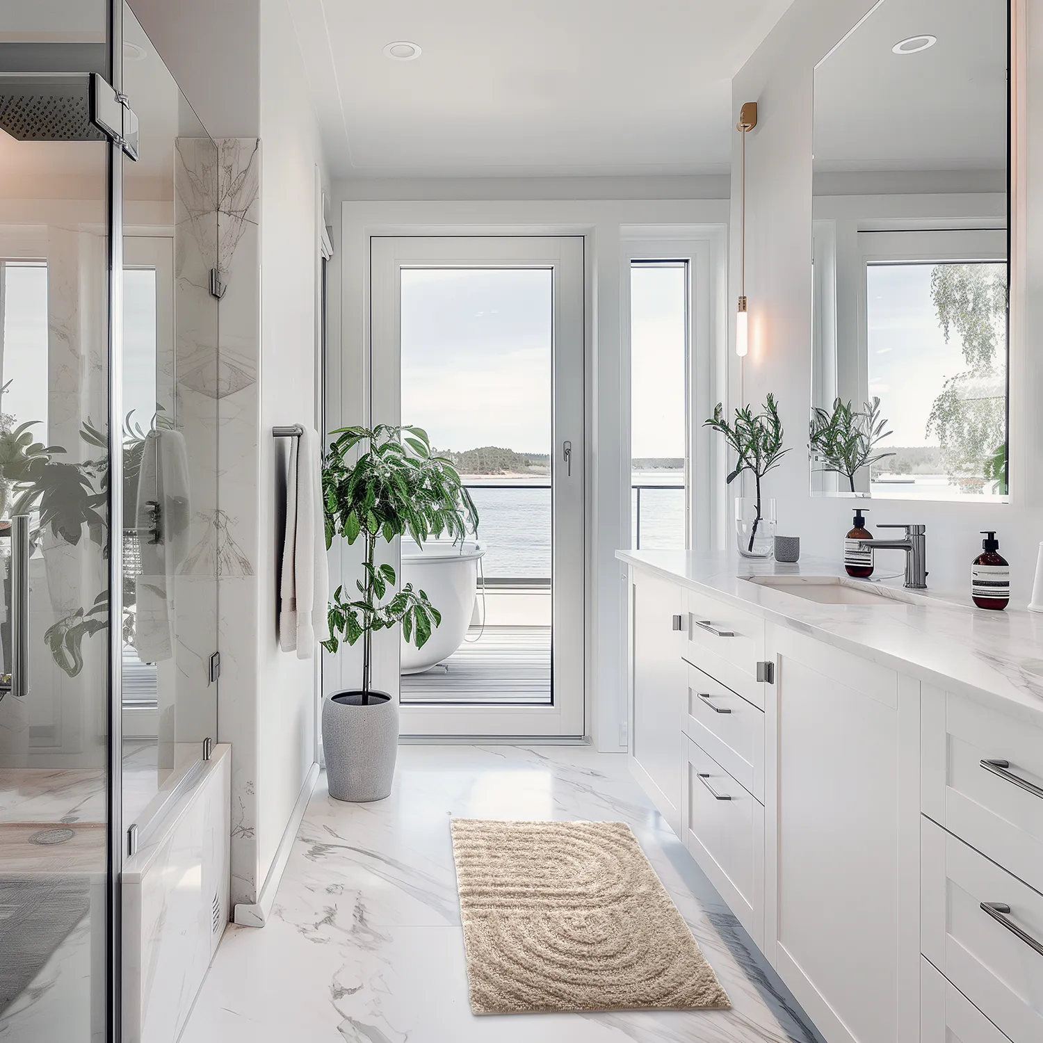 Badmat - Embla (beige)