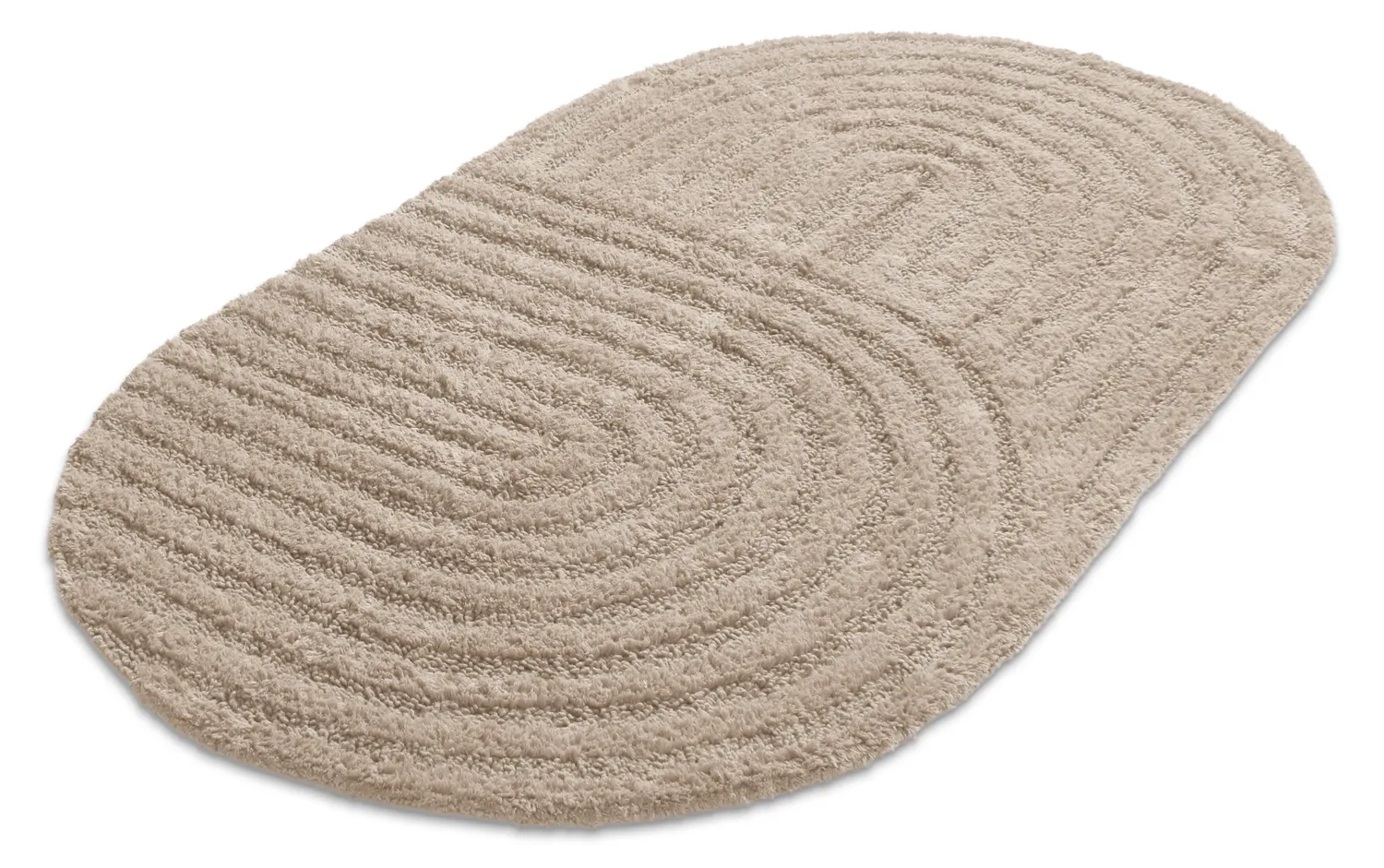 Ovale badmat - Embla (beige)