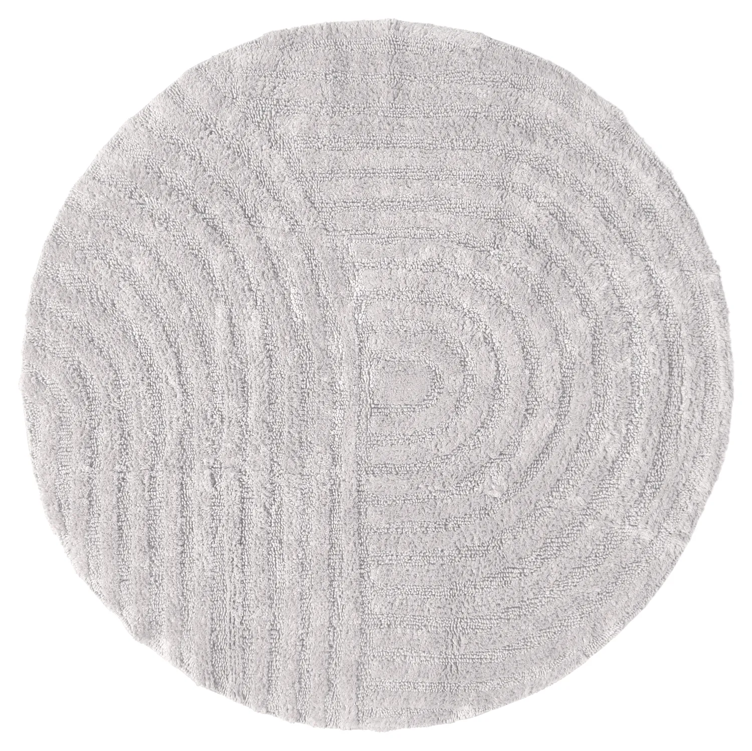 Ronde Badmat - Embla (lichtgrijs)