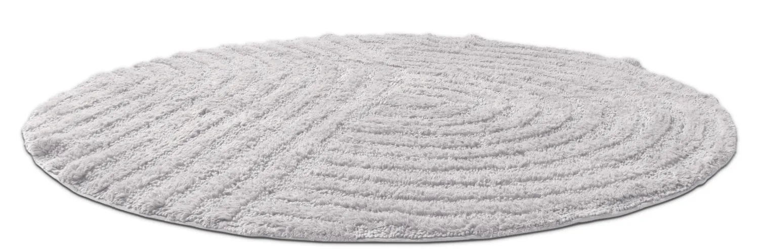 Ronde Badmat - Embla (lichtgrijs)