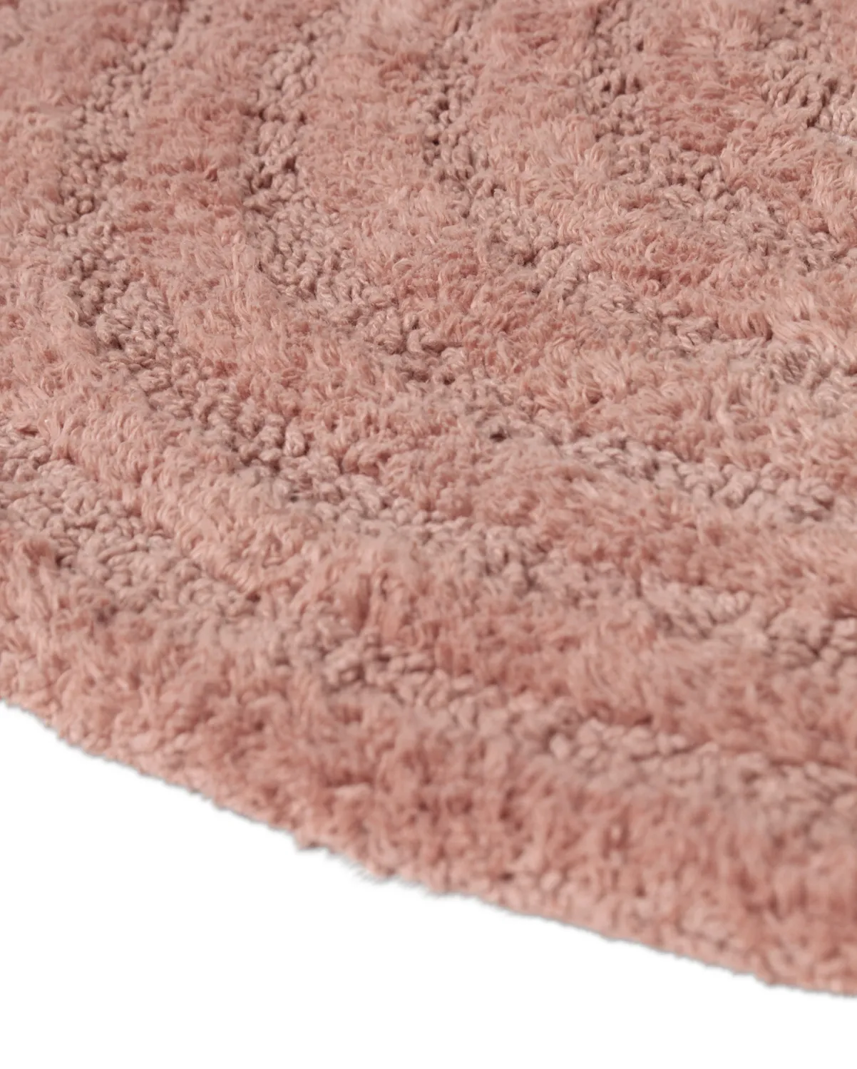 Ronde Badmat - Embla (roze)