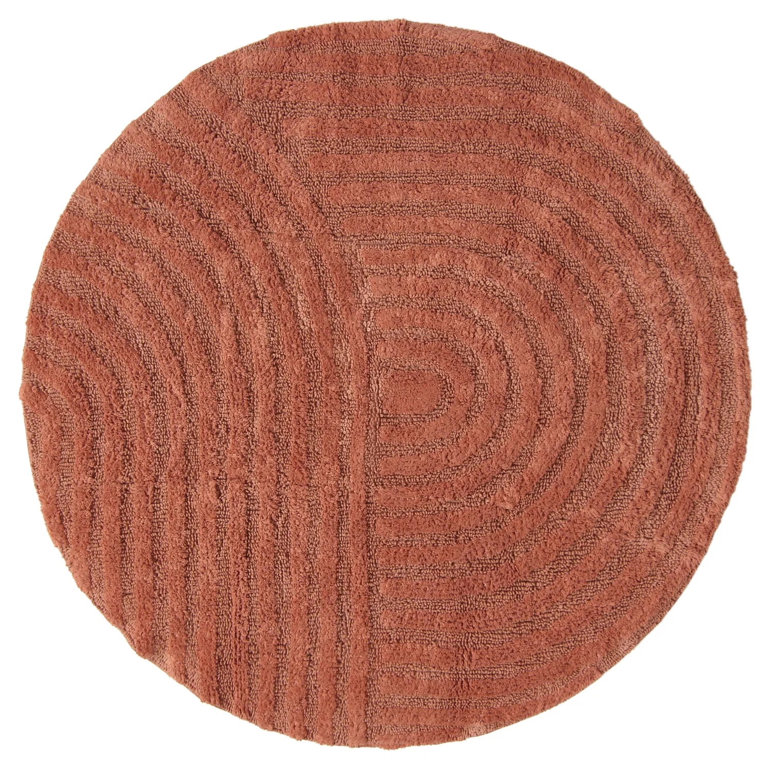 Ronde Badmat - Embla (terracotta)