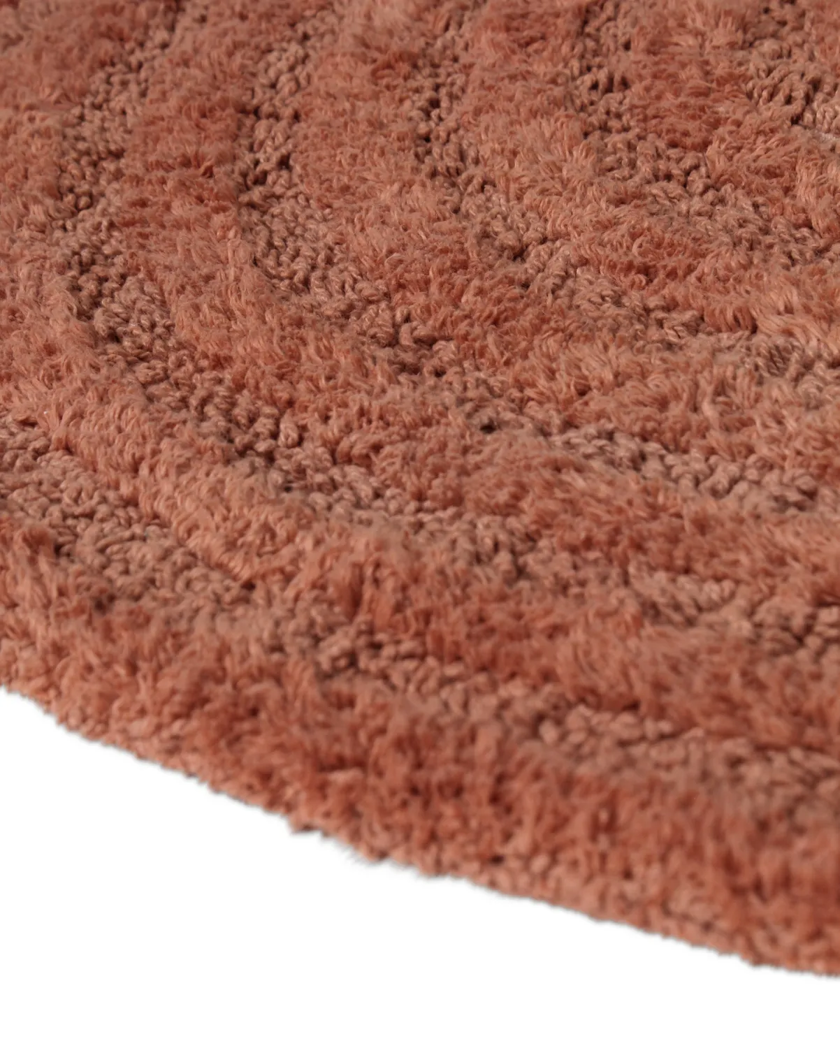 Ronde Badmat - Embla (terracotta)