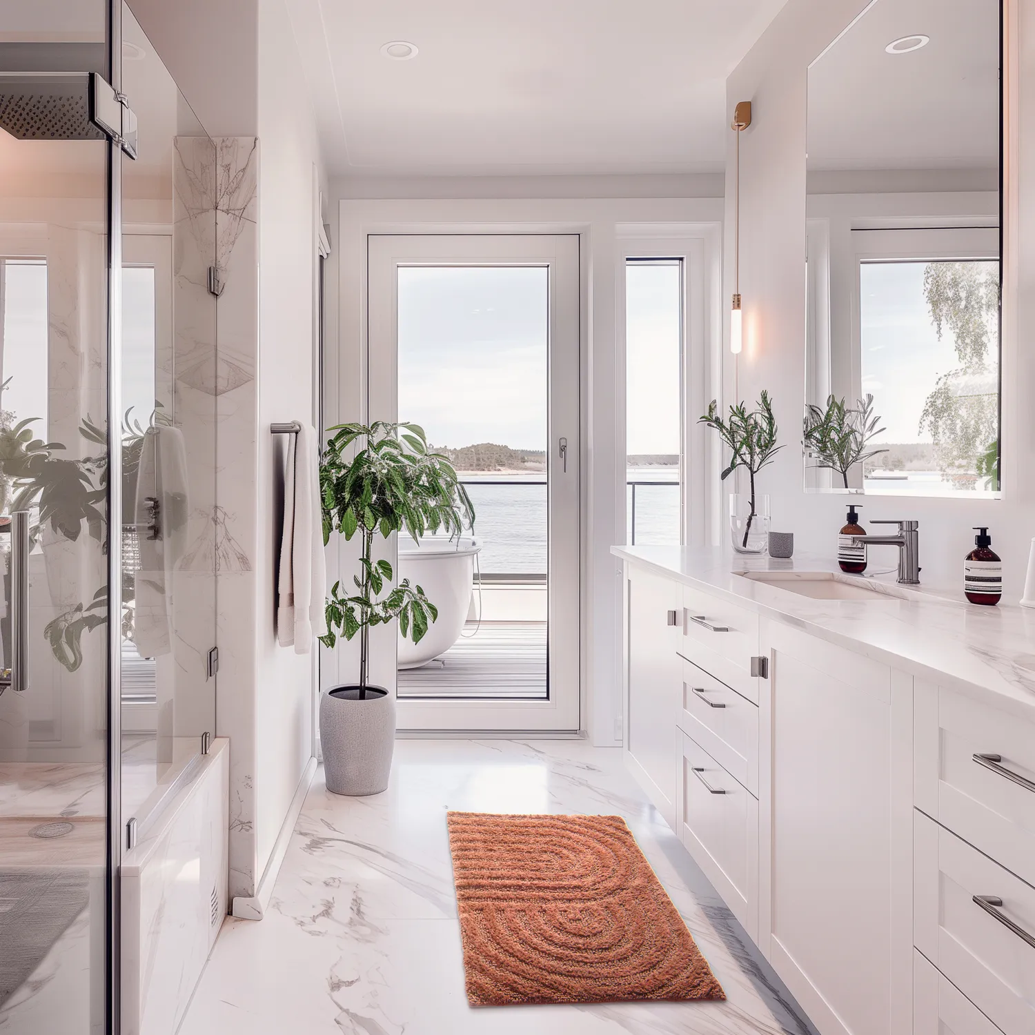 Badmat - Embla (terracotta)