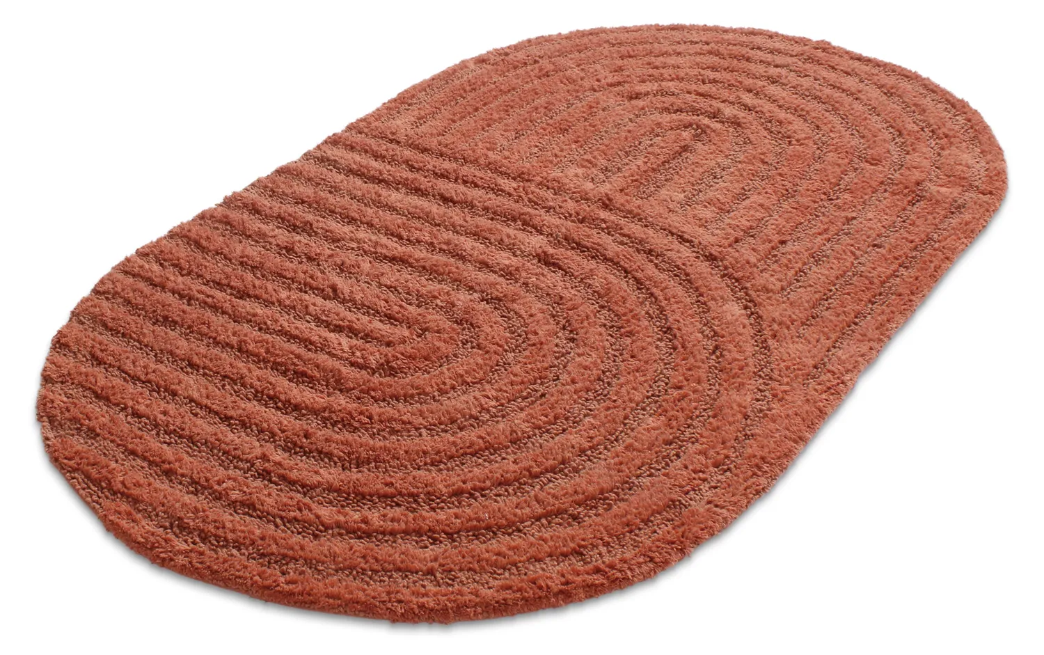 Ovale badmat - Embla (terracotta)