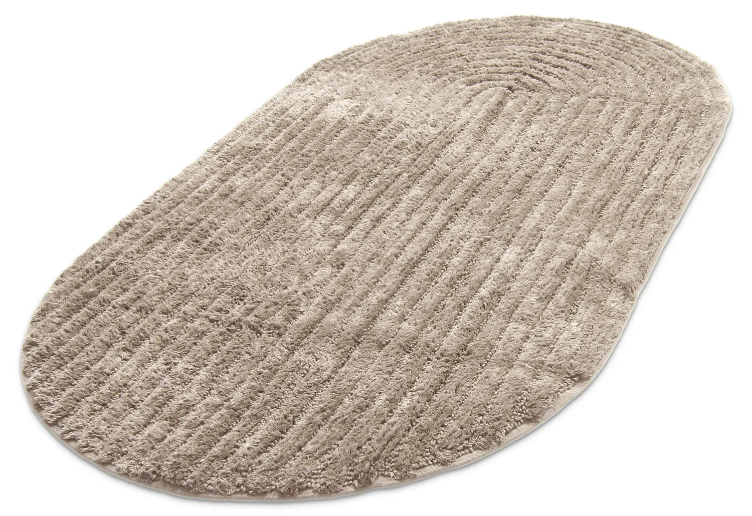 Ovale badmat - Evena (beige)