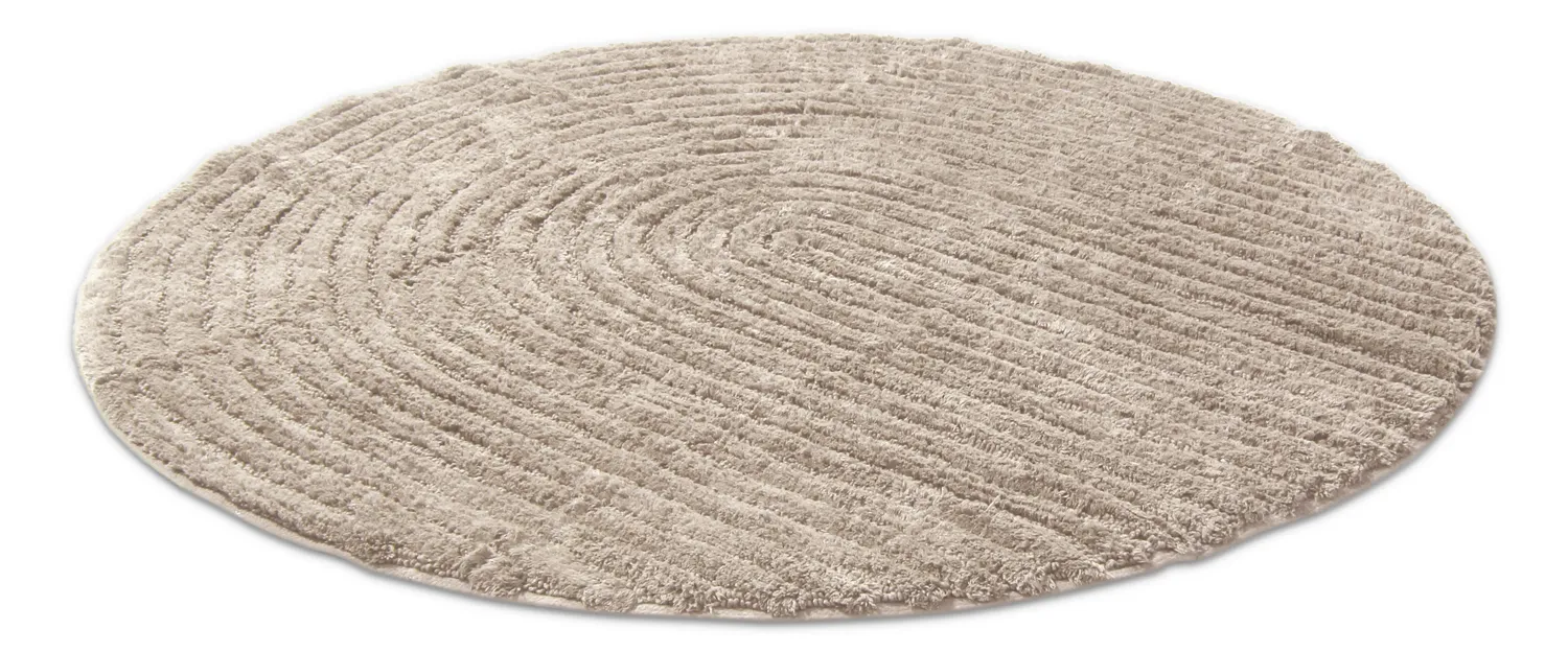 Ronde Badmat - Evena (beige)