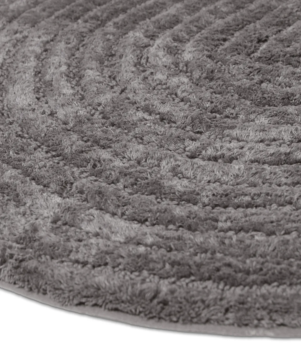 Ronde Badmat - Evena (donkergrijs)