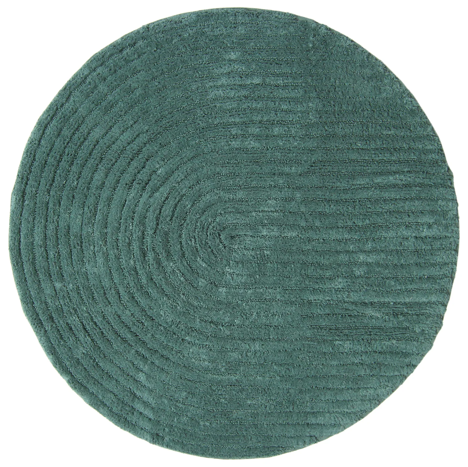 Ronde Badmat - Evena (donkergroen)