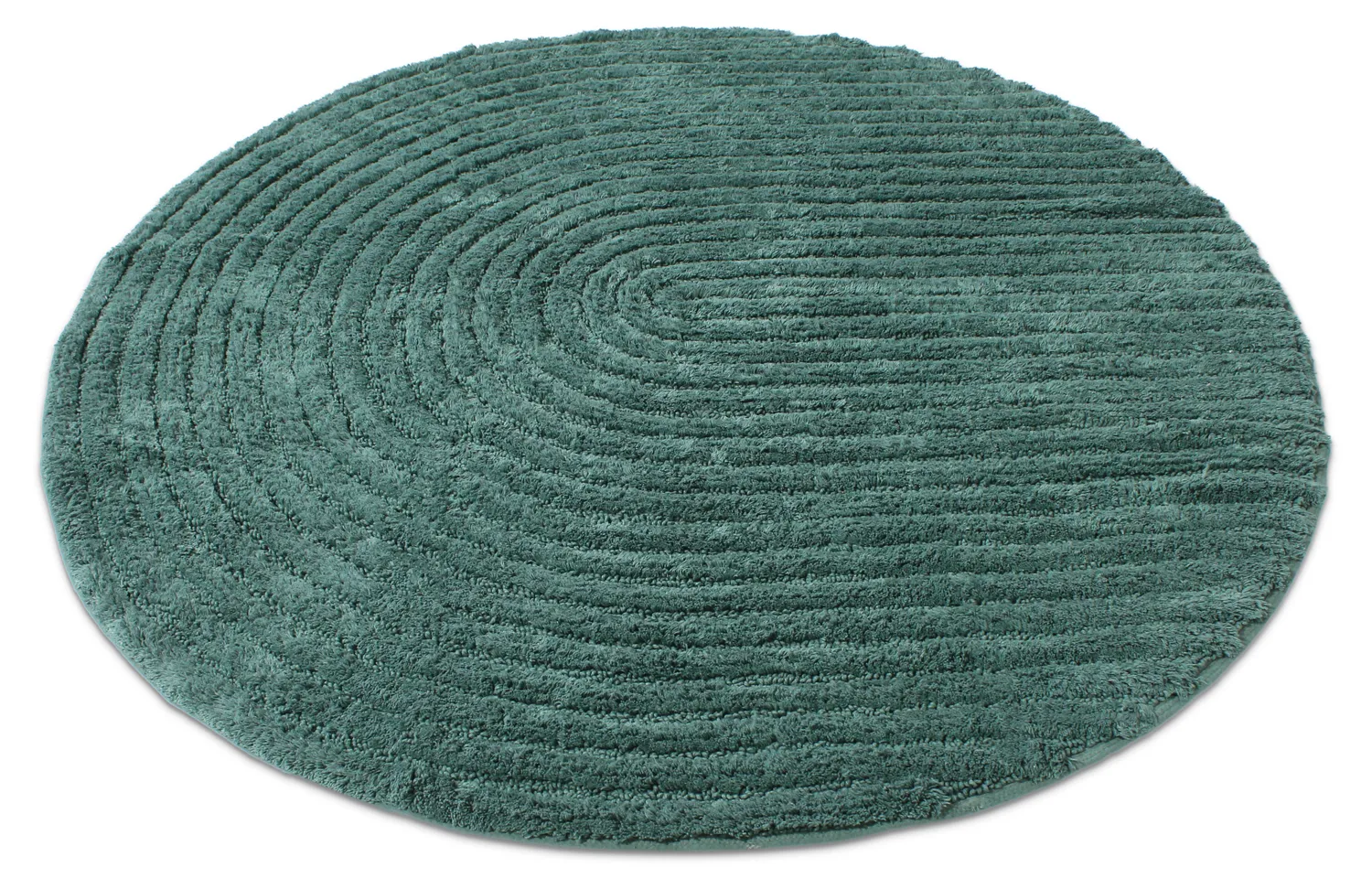 Ronde Badmat - Evena (donkergroen)